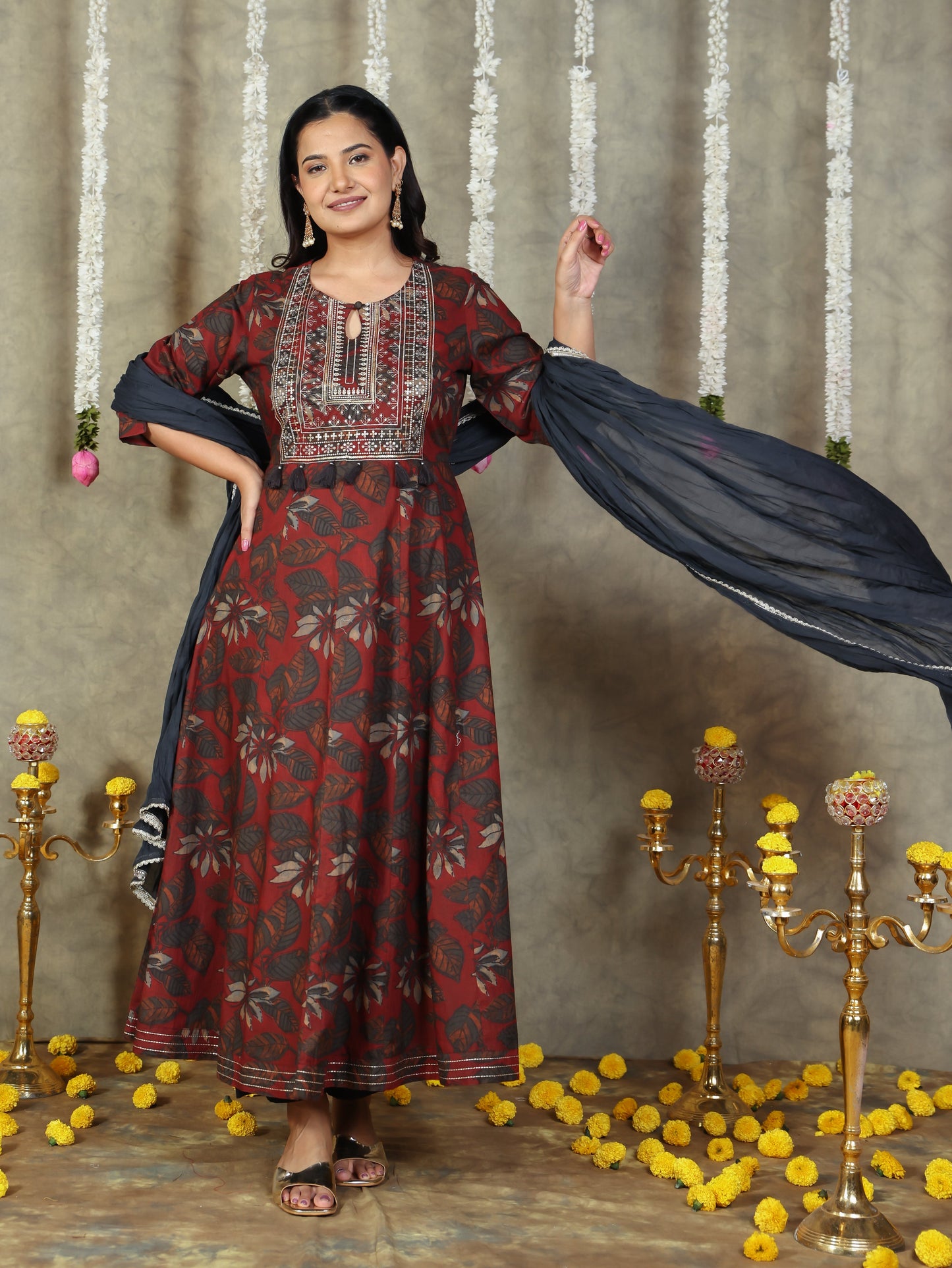 Cotton Voile Solid Black Dupatta