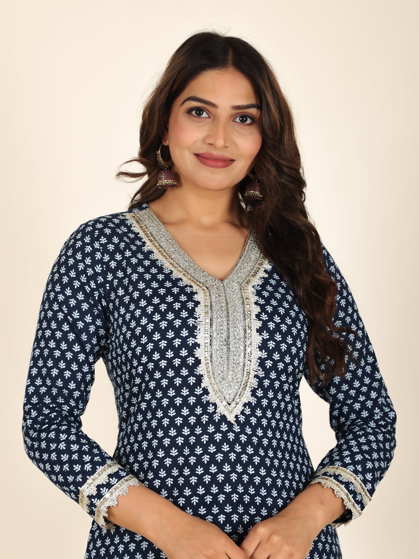 Soft Cotton Floral Kurta