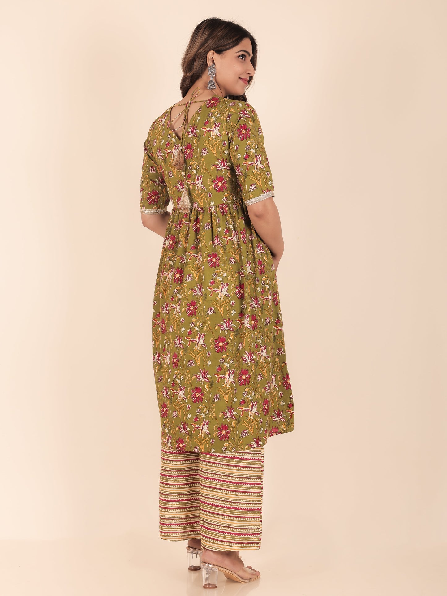 Soft Cotton Floral Kurta