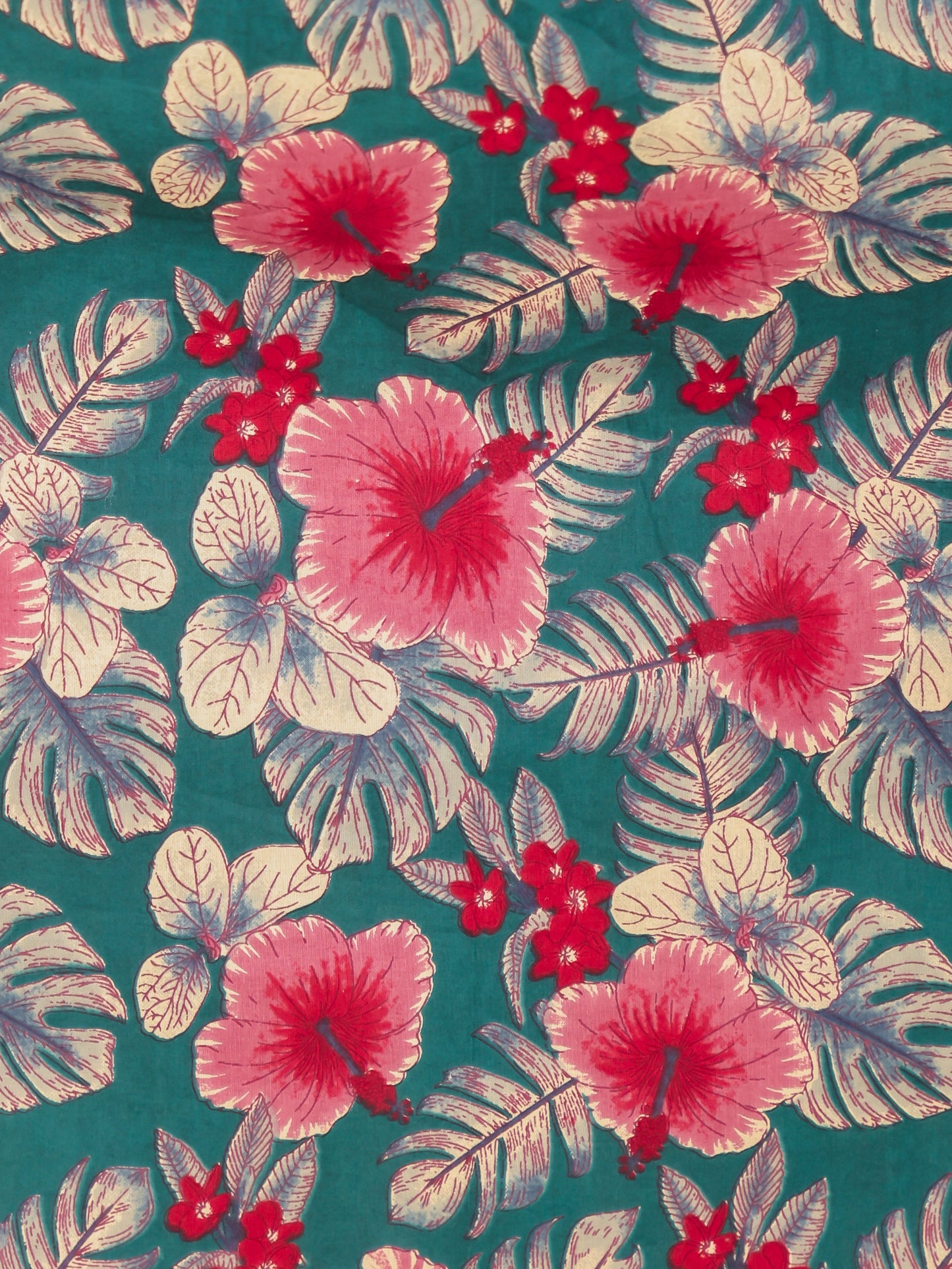 Soft Cotton Floral Flared Green Kurta