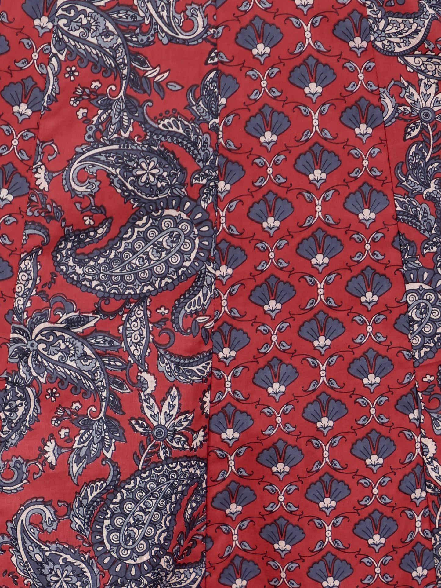Soft Cotton Paisley Anarkali Red Kurta
