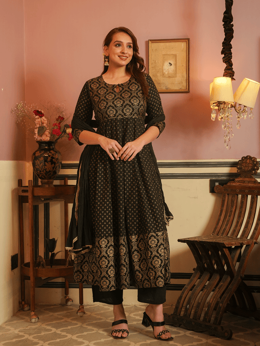 Cotton Voile Solid Black Dupatta