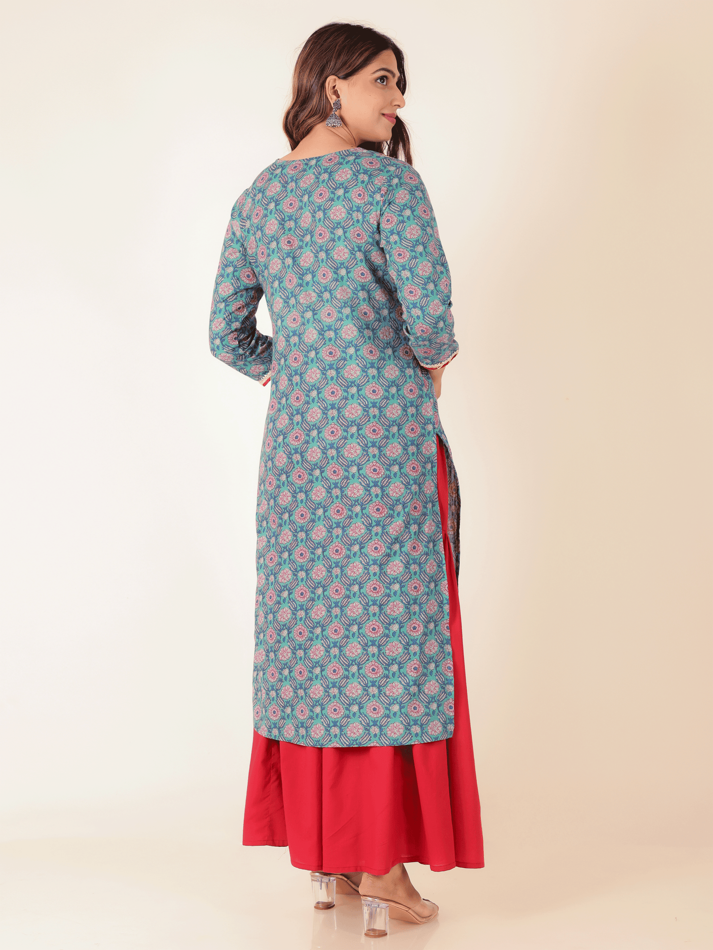 Soft Cotton Floral Kurta