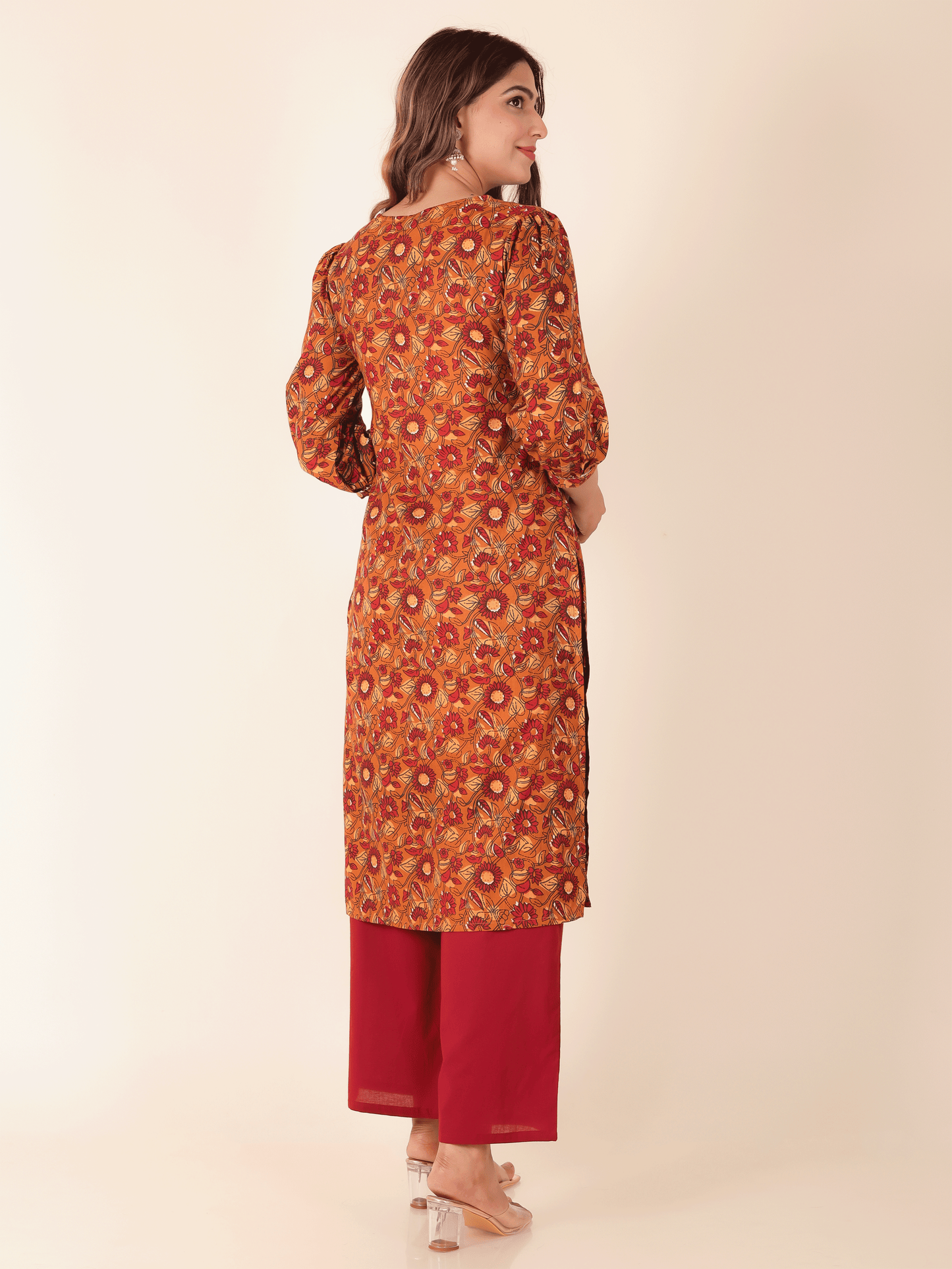 Soft Cotton Floral Kurta