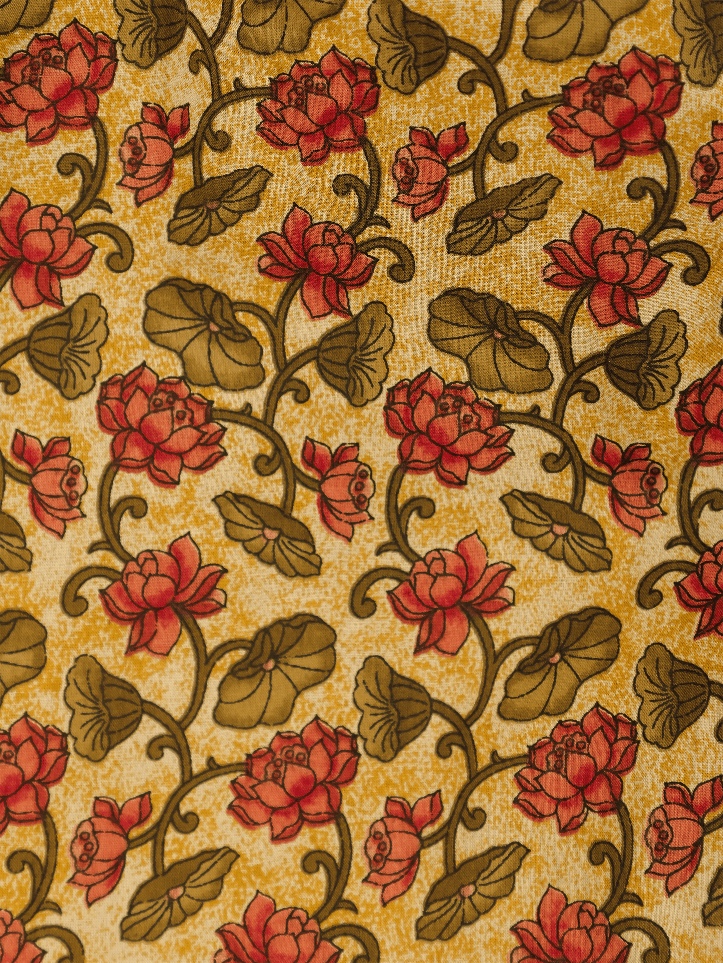 Soft Cotton Floral Flared Brown Kurta