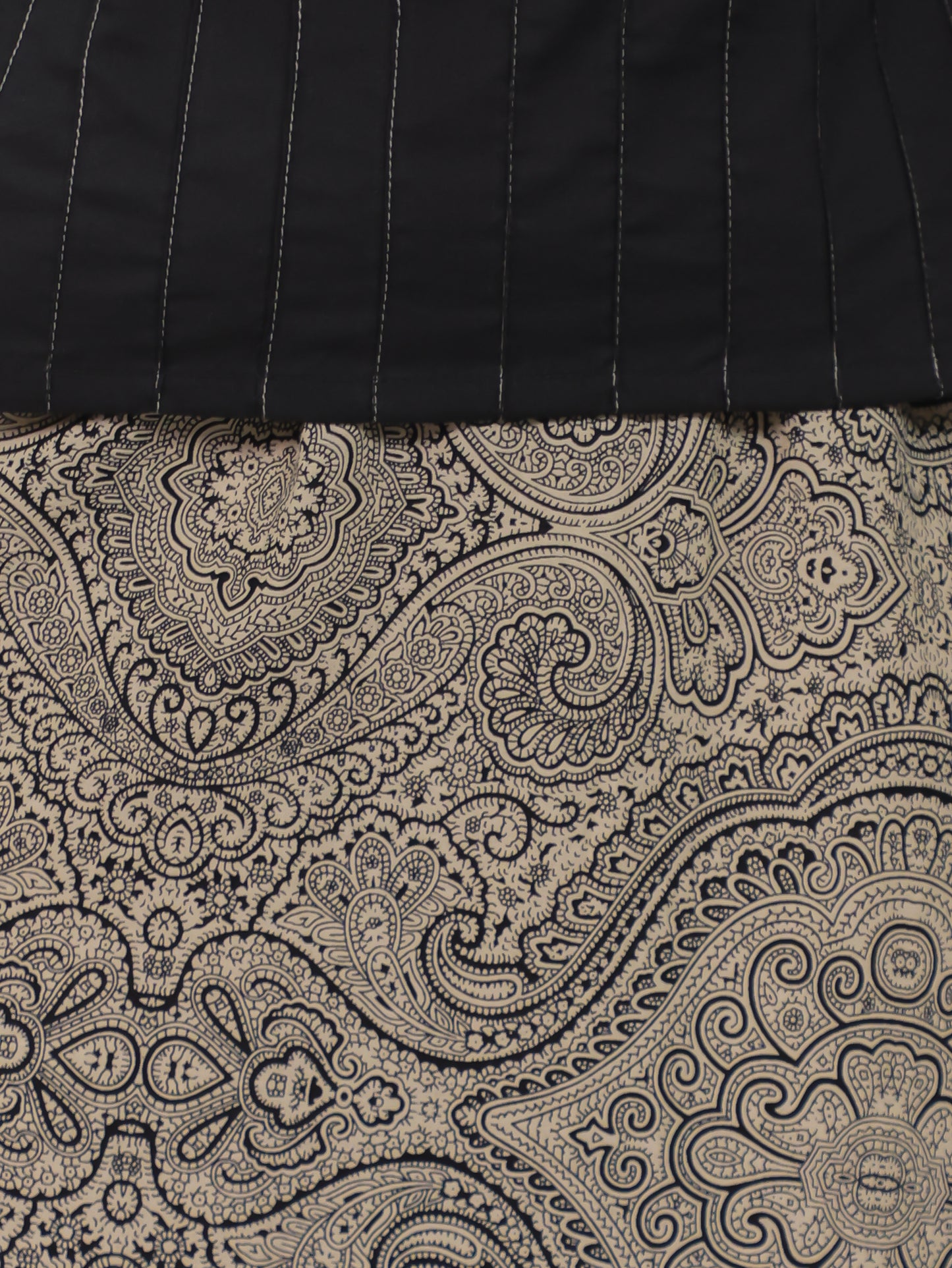 Soft Cotton Solid Straight Black Kurta (With Necklace)