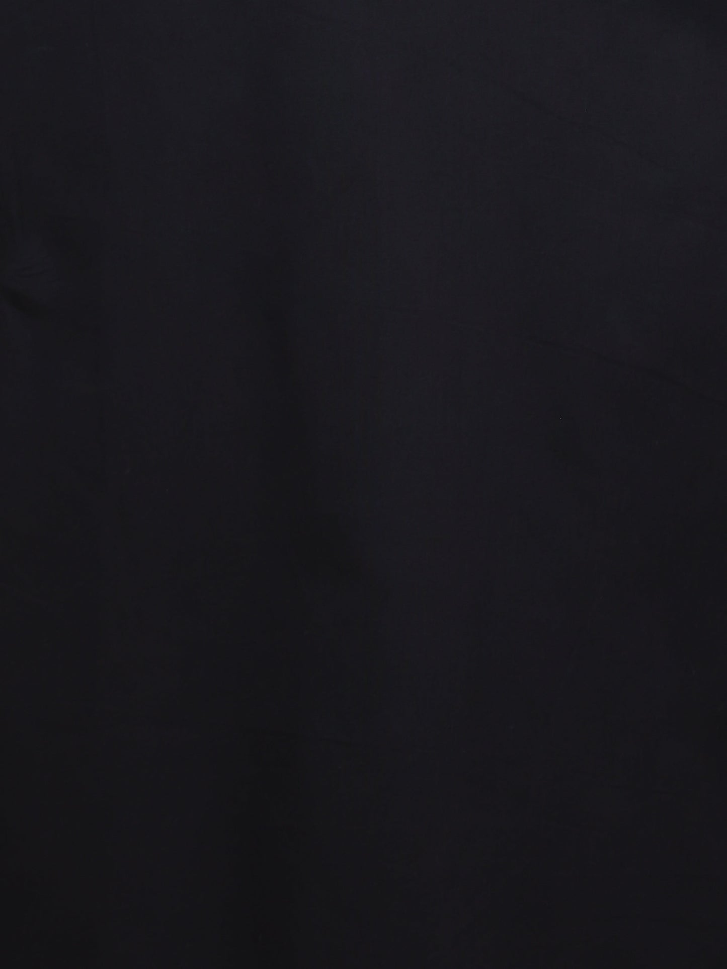 Embroidered Soft Cotton Solid A-line Black Kurta
