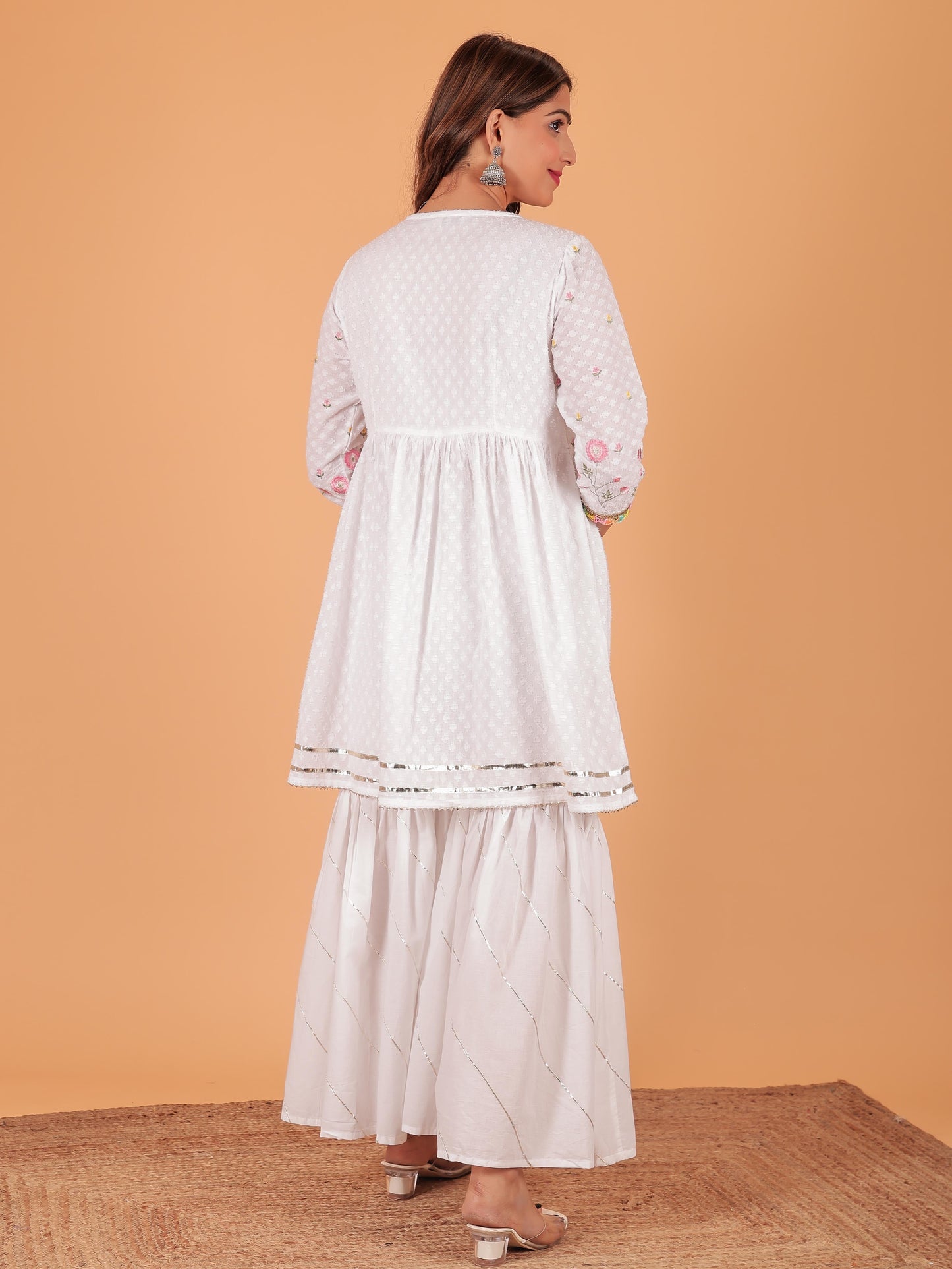 Soft Cotton Woven Design Kurta