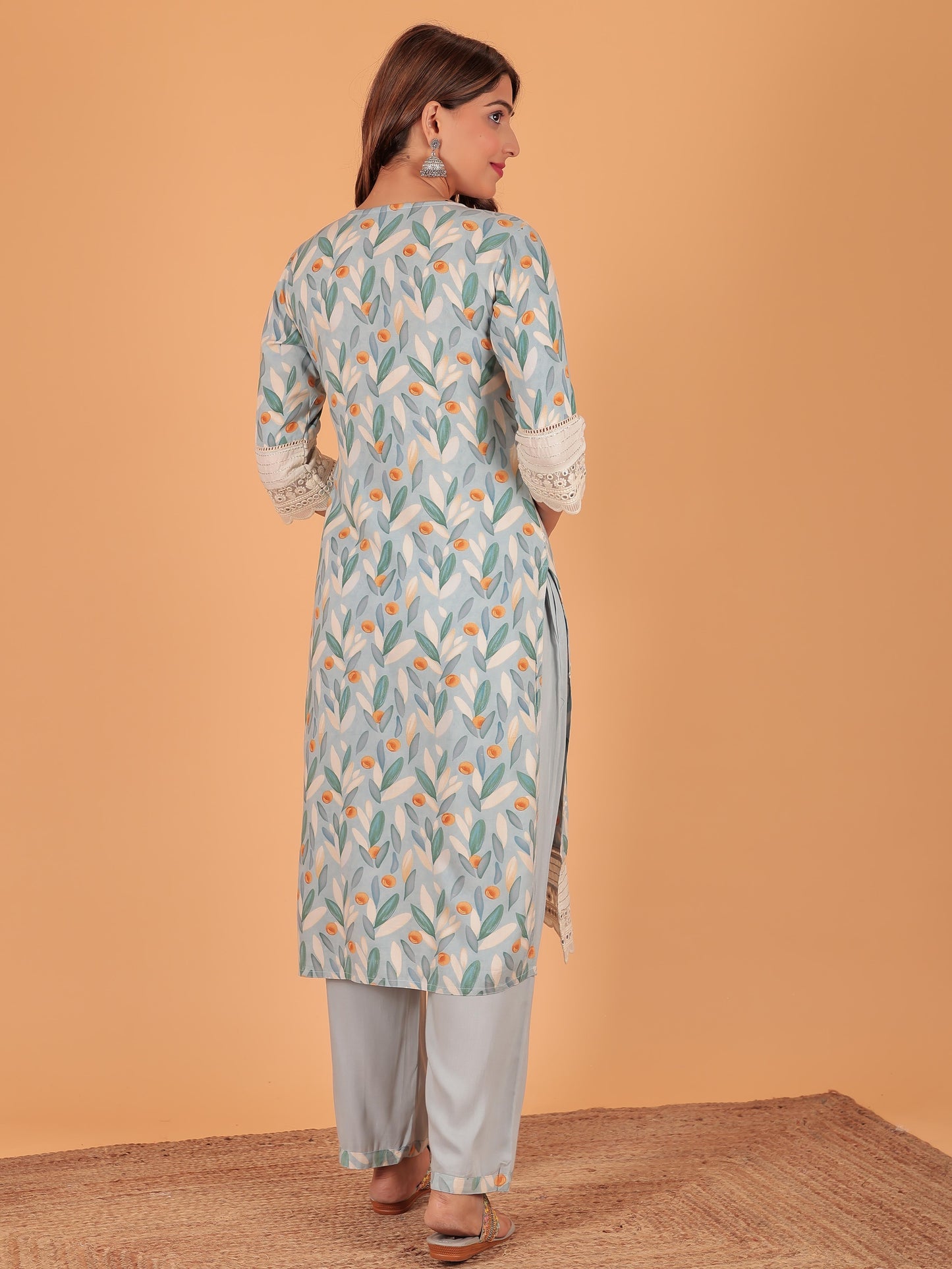 Rayon Floral Kurta