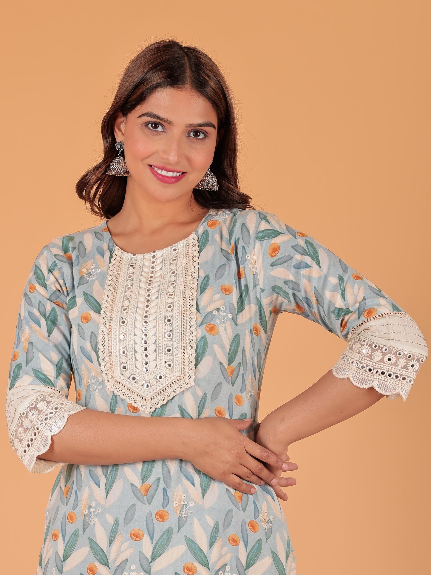 Rayon Floral Kurta