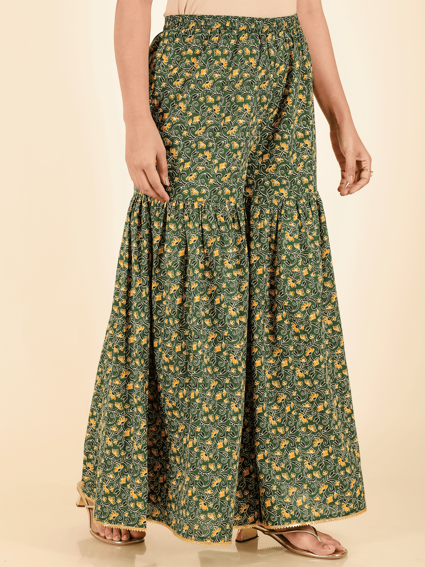 Soft Cotton Floral Sharara