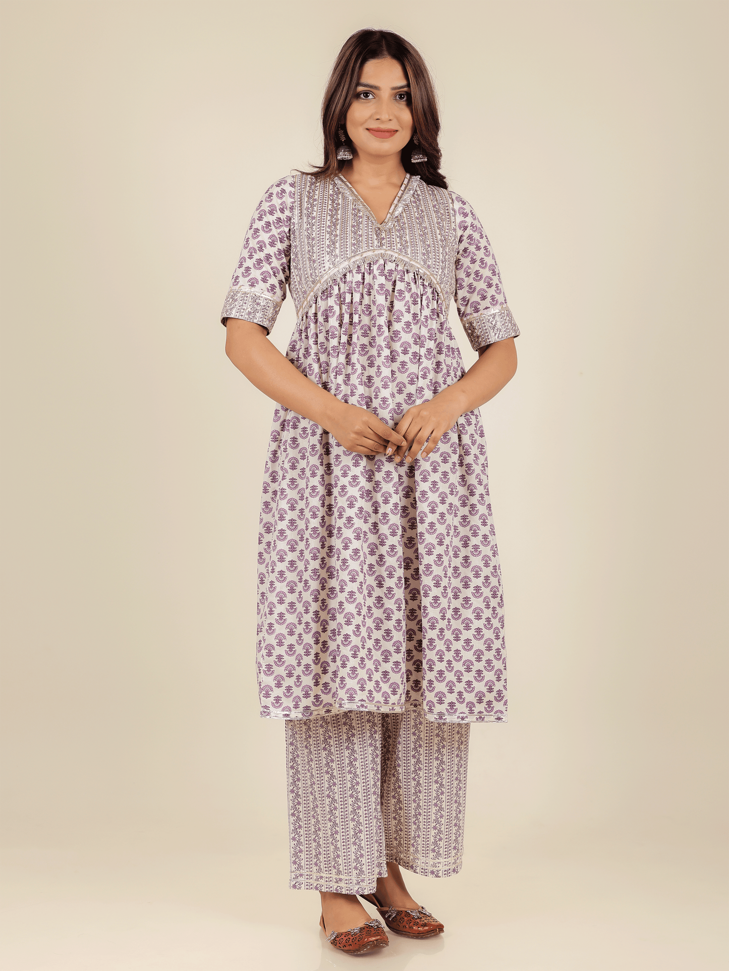 Soft Cotton Block Kurta