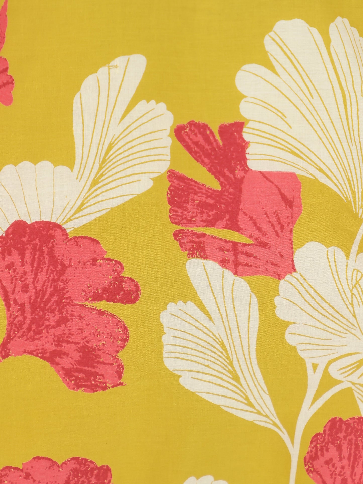 Soft Cotton Placement Print Straight Yellow Coord