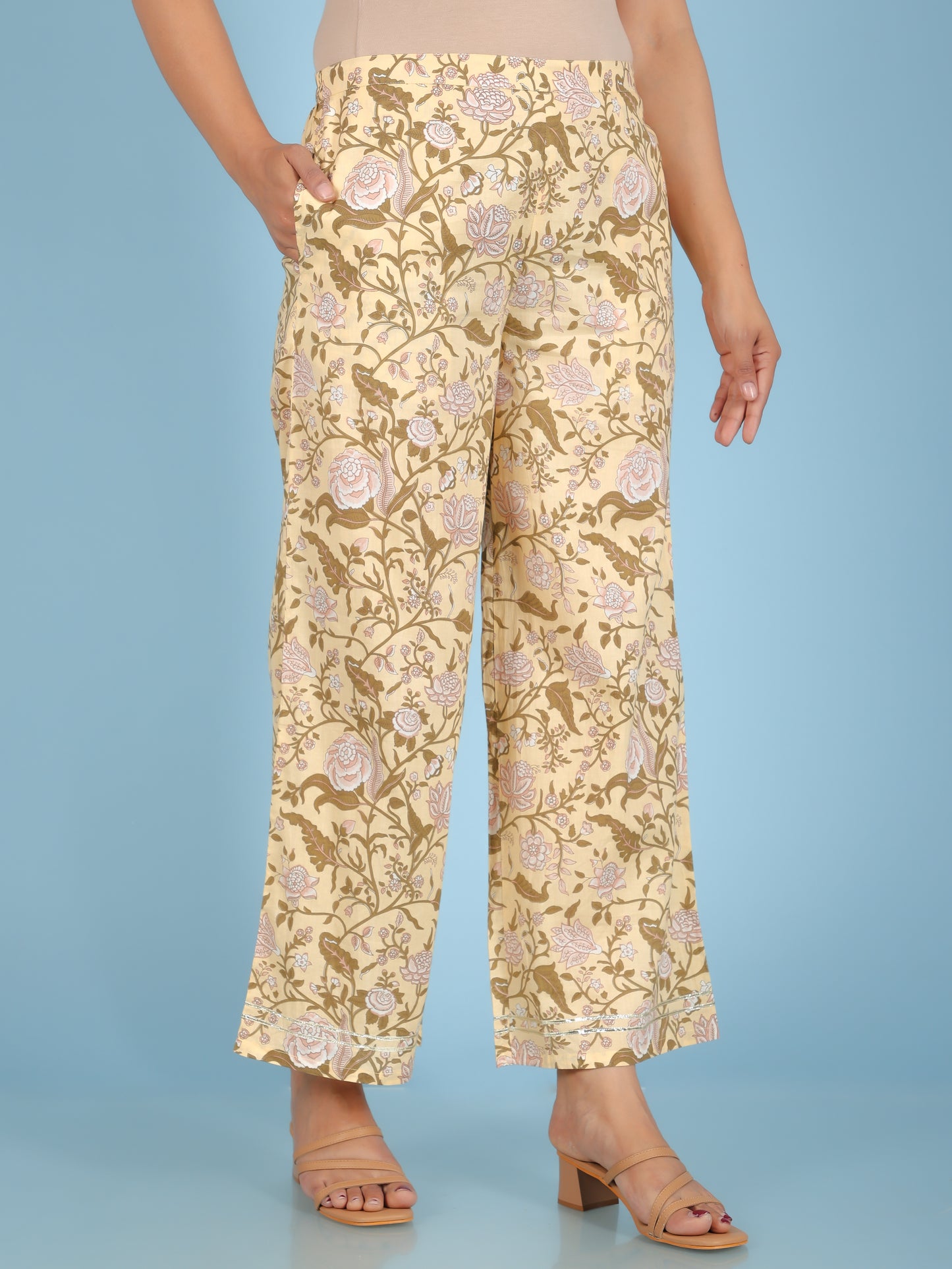 Soft Cotton Floral Palazzo