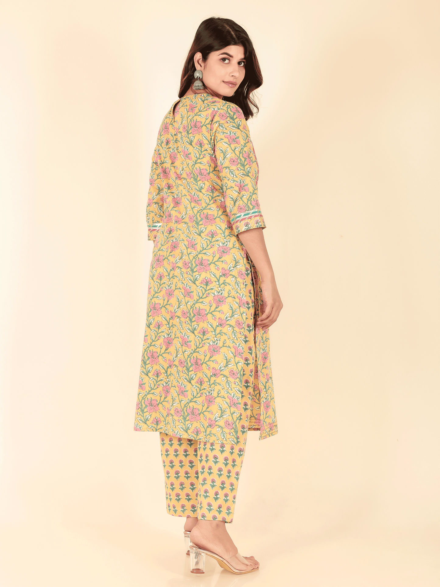 Soft Cotton Floral Kurta