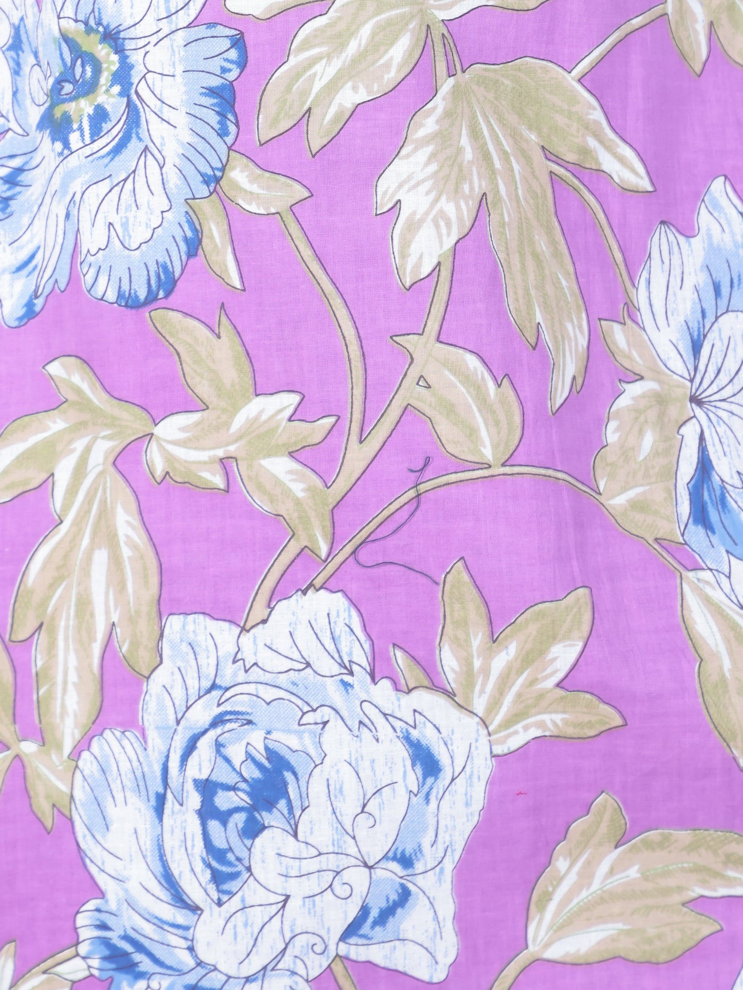 Soft Cotton Floral Straight Purple Kurta