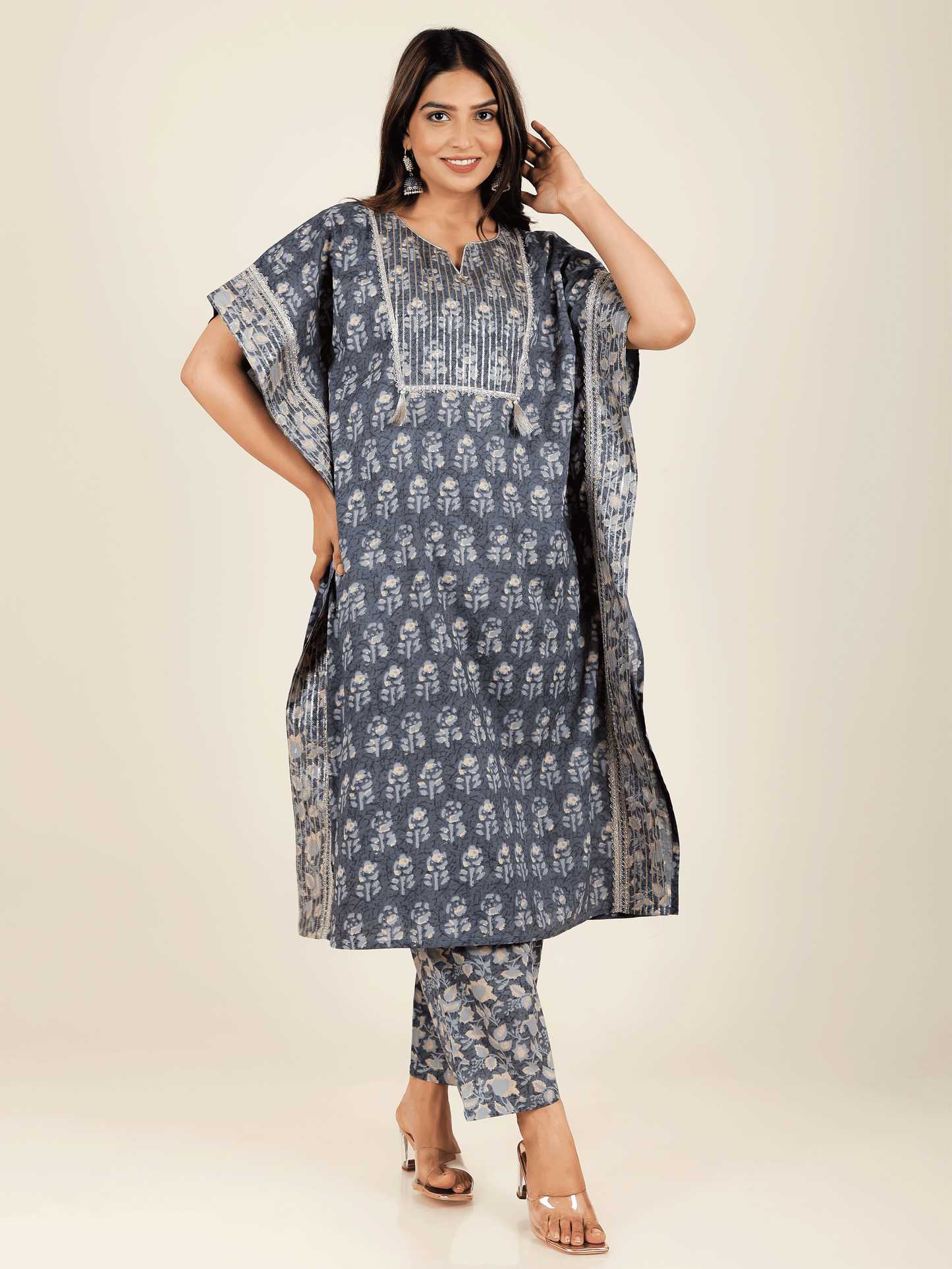 Soft Cotton Floral Kurta