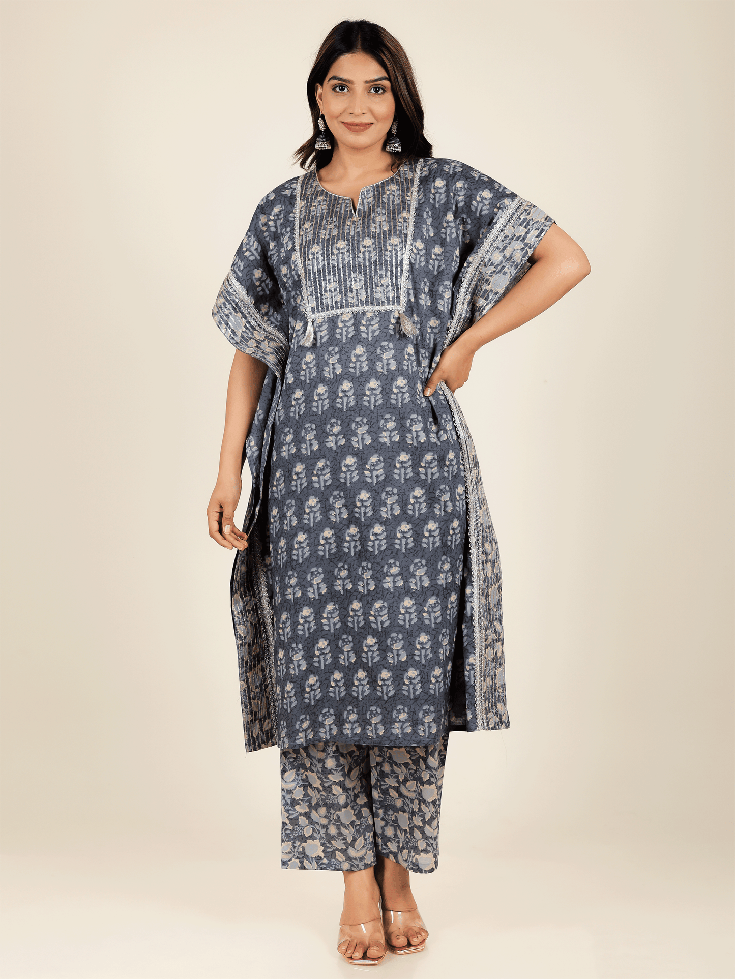 Soft Cotton Floral Kurta