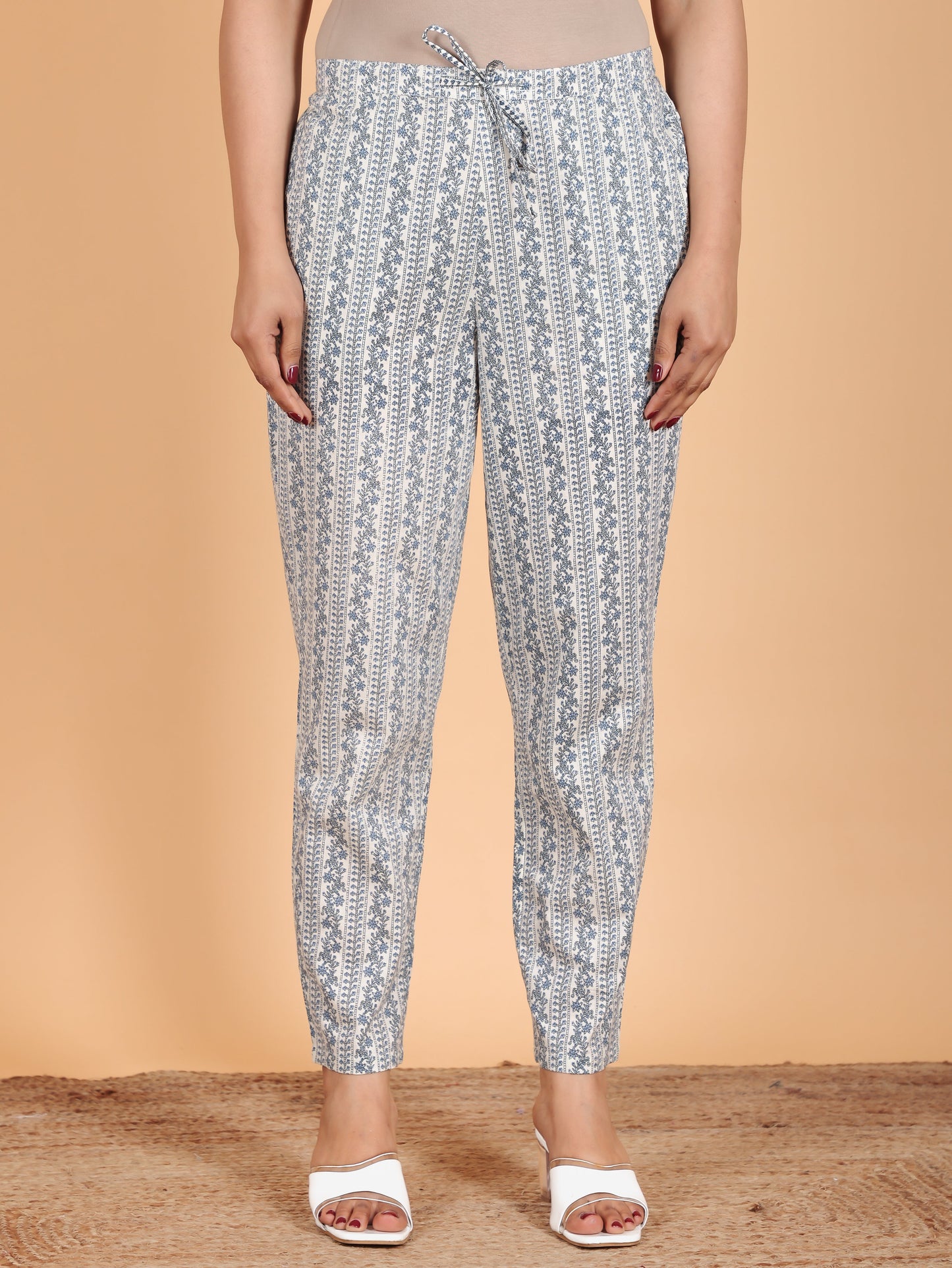 Soft Cotton Striped Pant