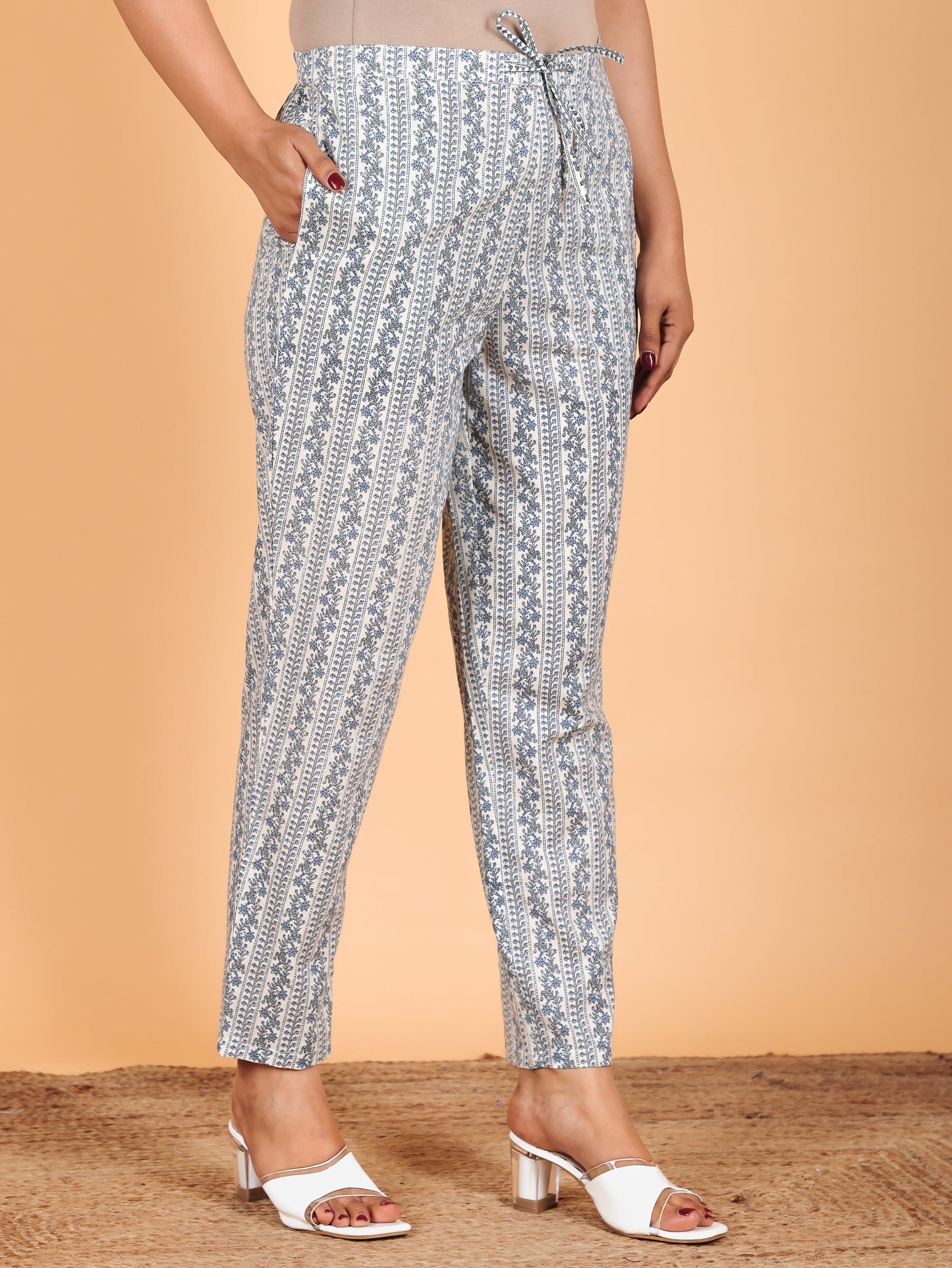 Soft Cotton Striped Pant