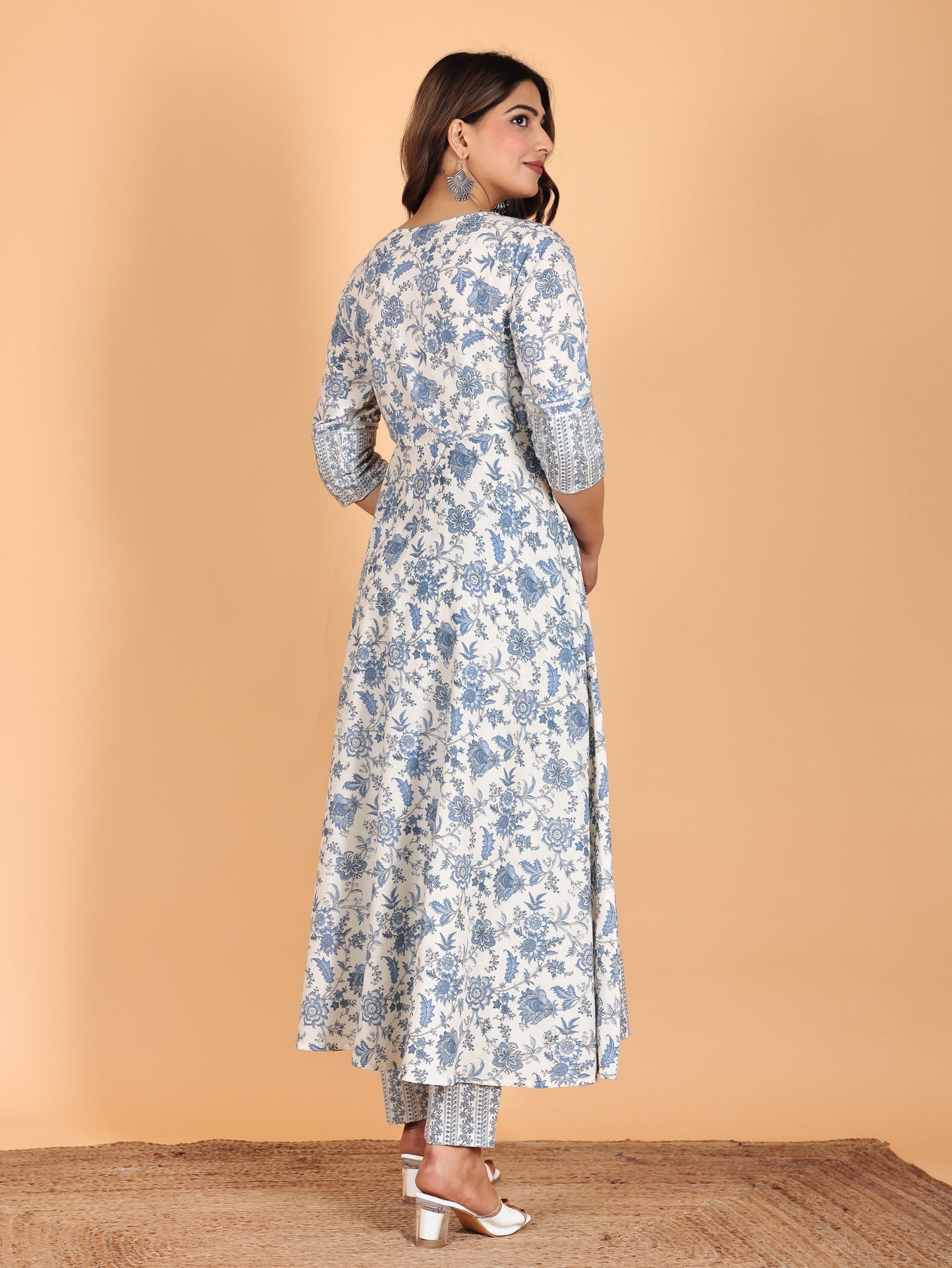 Soft Cotton Floral Kurta