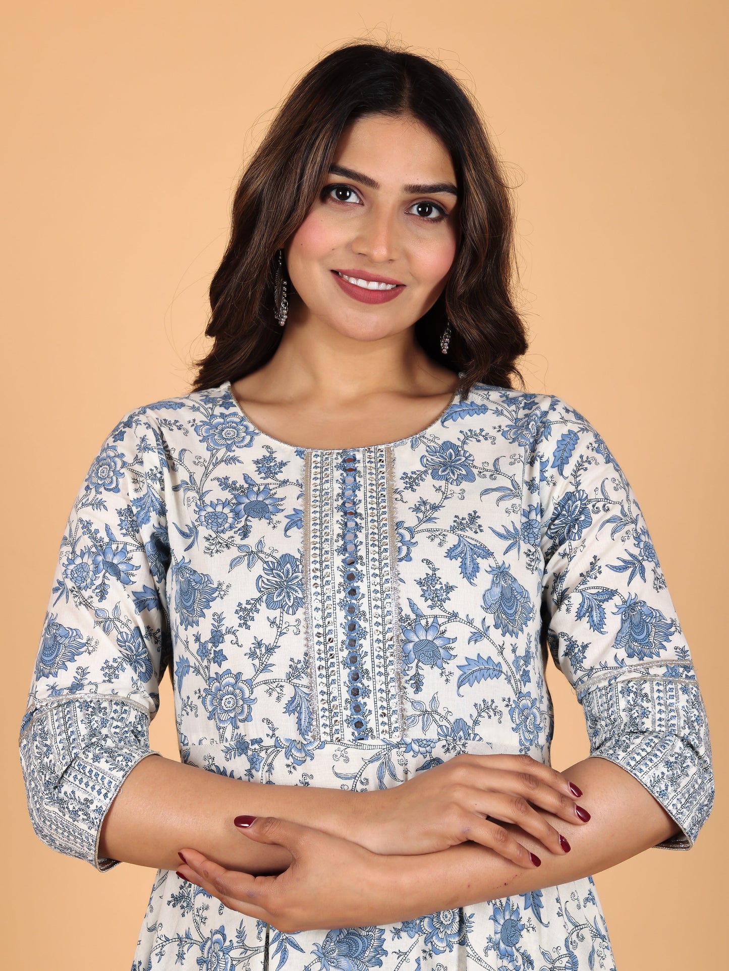 Soft Cotton Floral Kurta