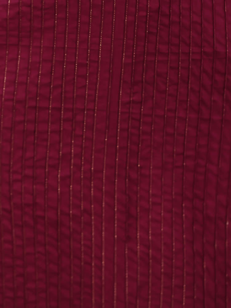 Embroidered Soft Cotton Solid Straight Purple Kurta
