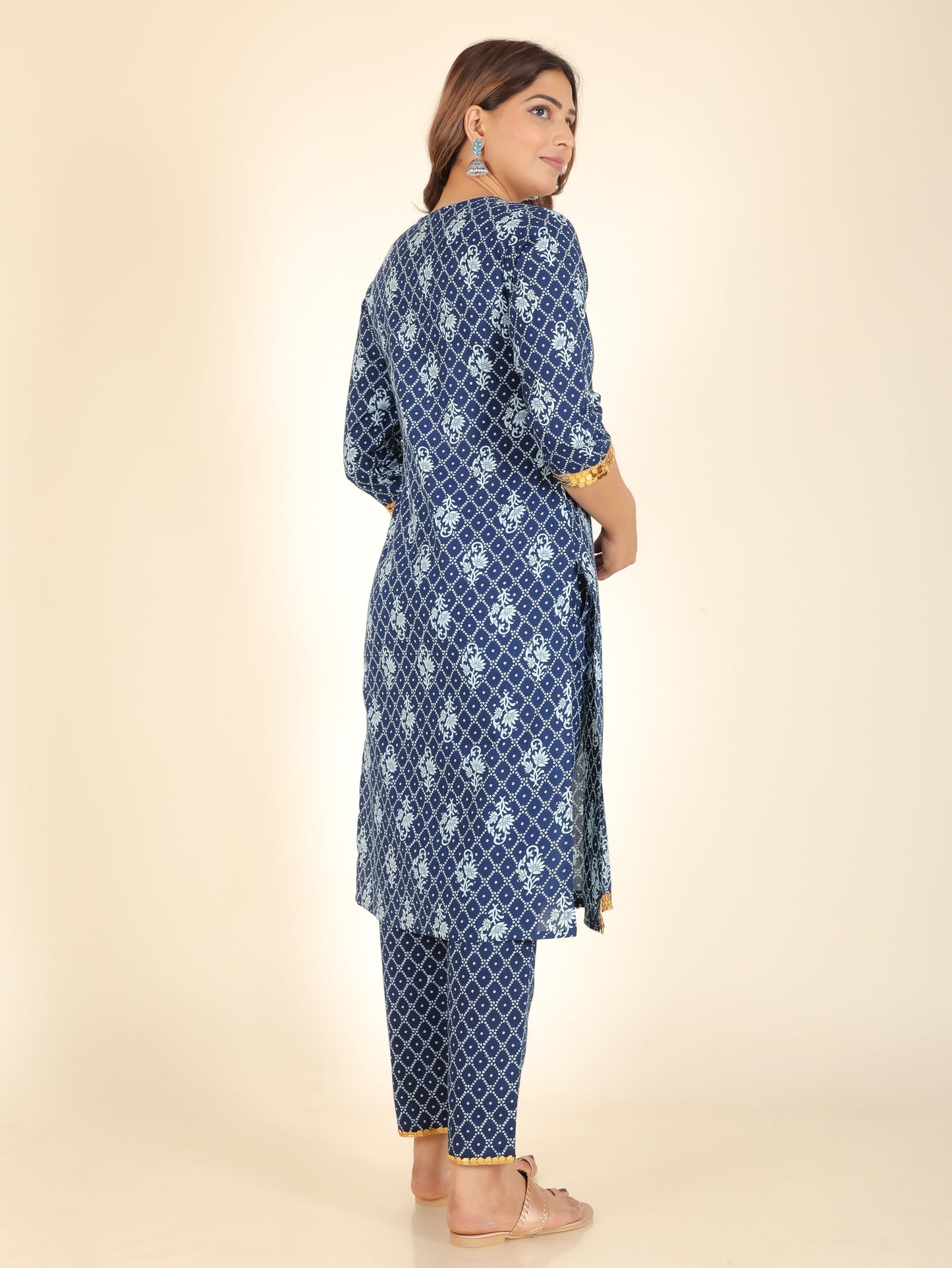 Soft Cotton Floral Kurta