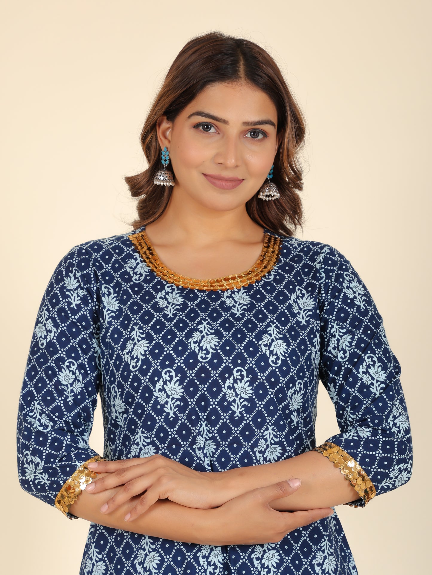 Soft Cotton Floral Kurta