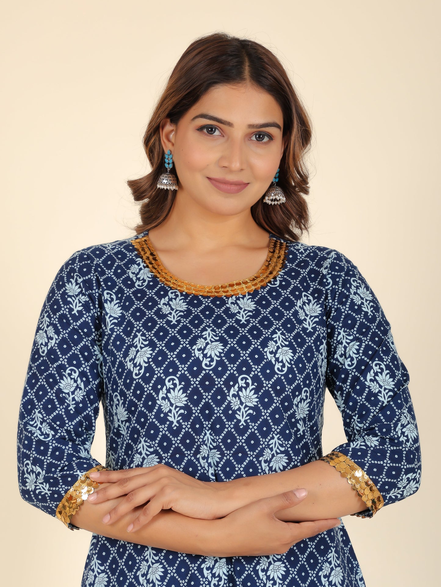 Soft Cotton Floral Kurta