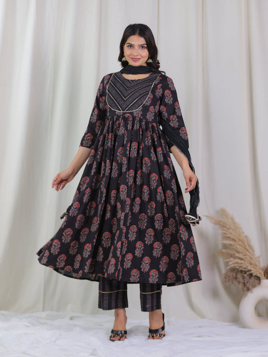 Cotton Voile Solid Black Dupatta