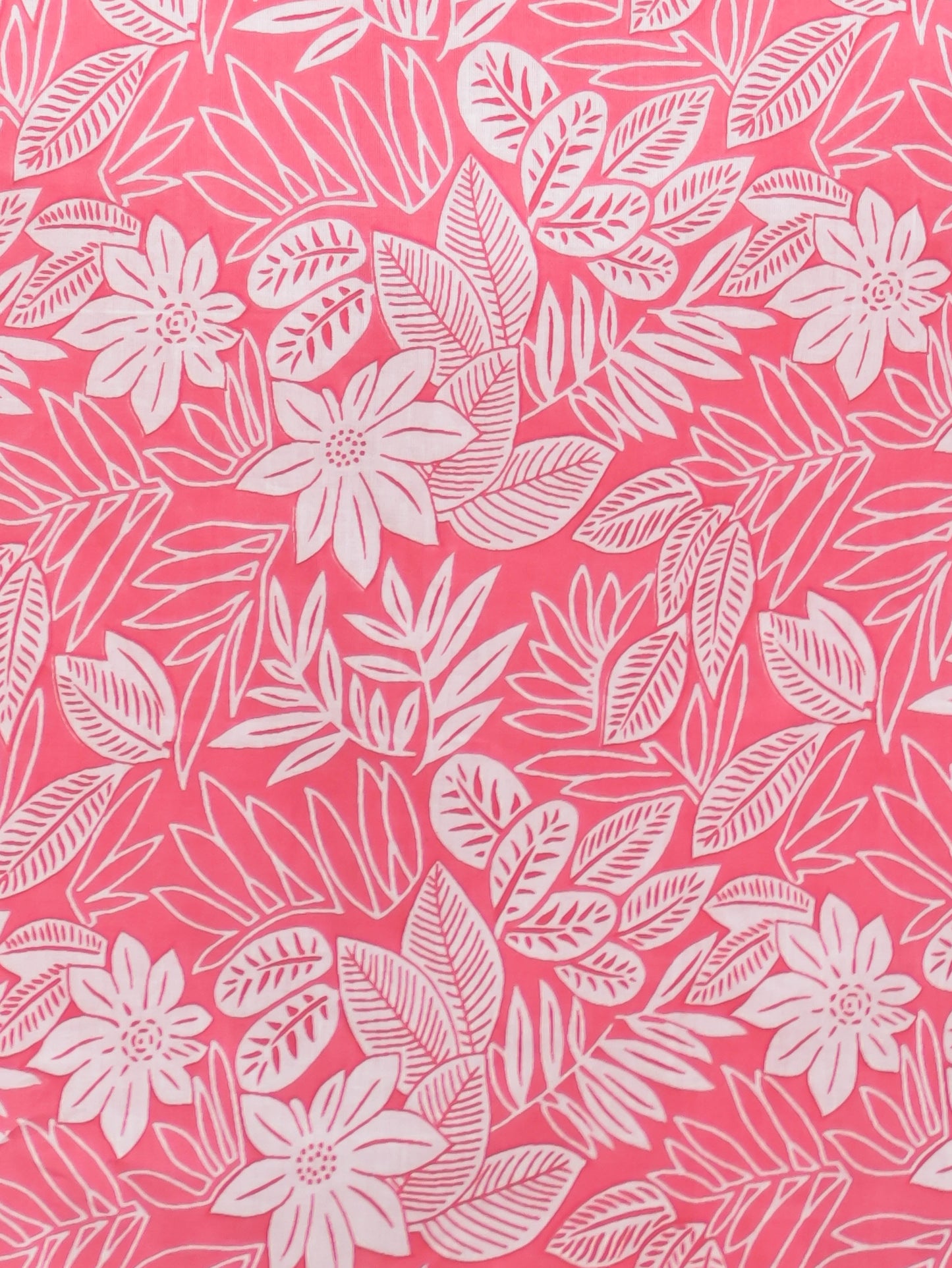 Soft Cotton Floral Panelled Pink Kurta