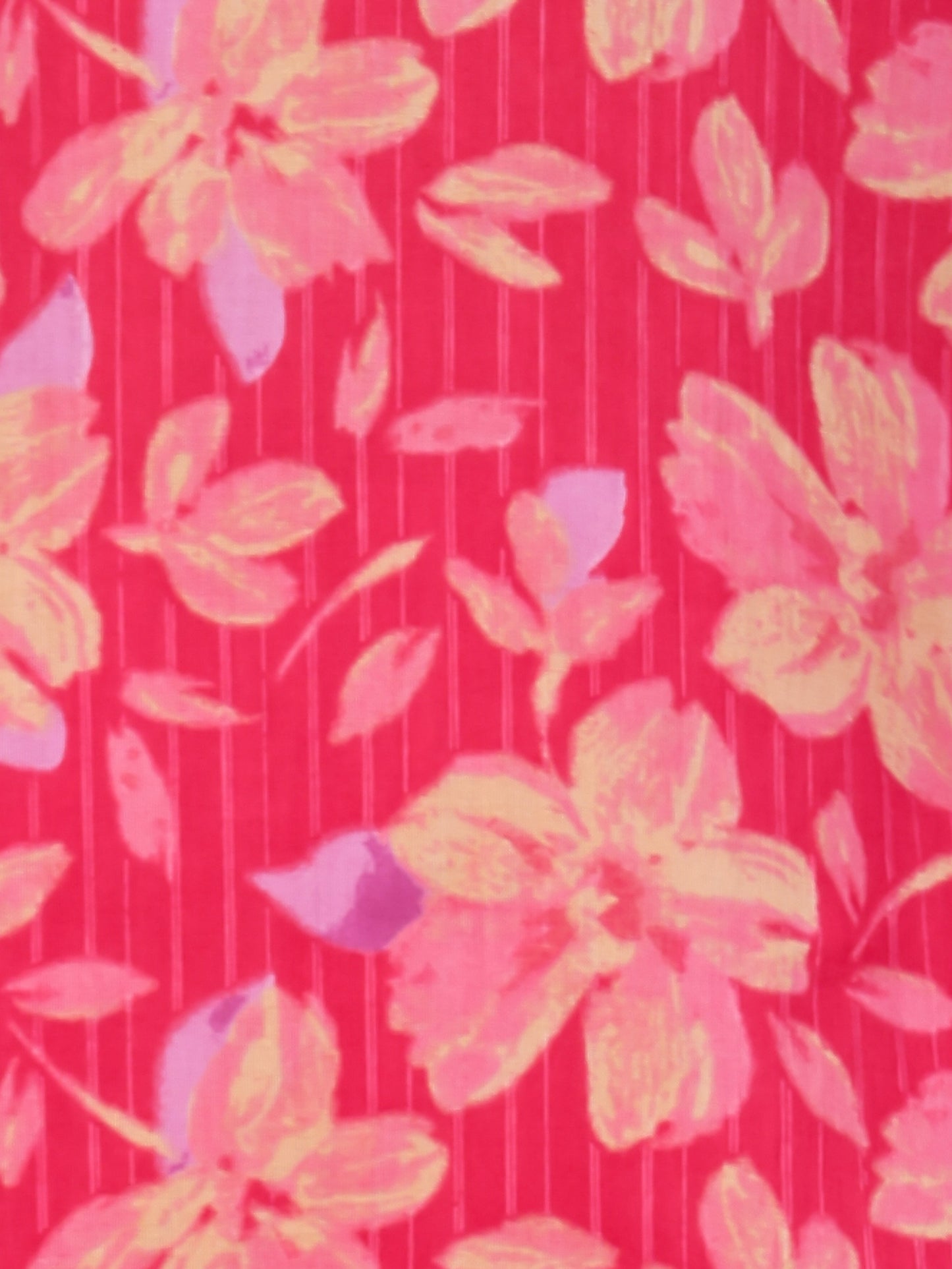 Soft Cotton Floral Straight Pink Kurta