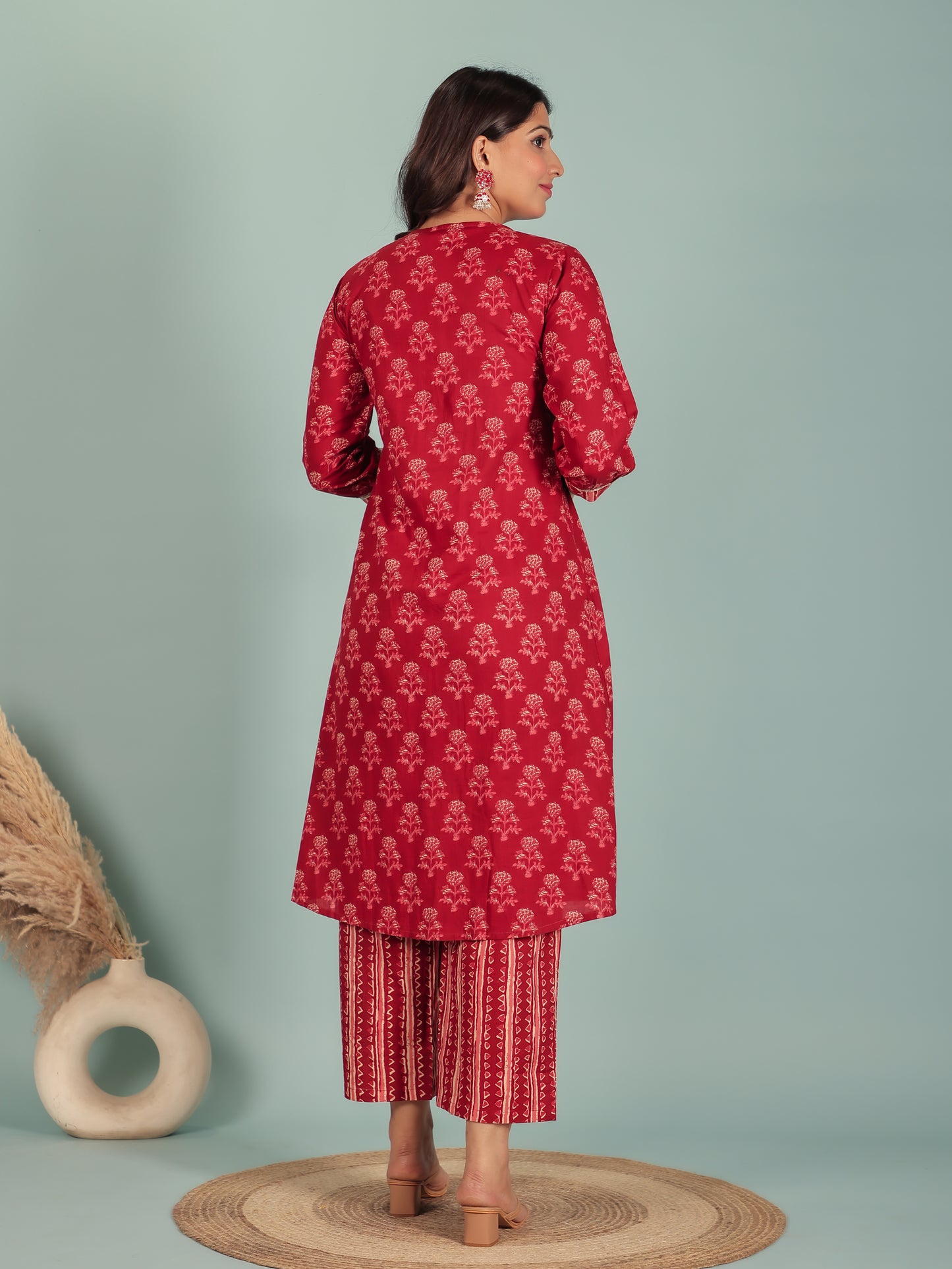 Soft Cotton Ajrakh Kurta