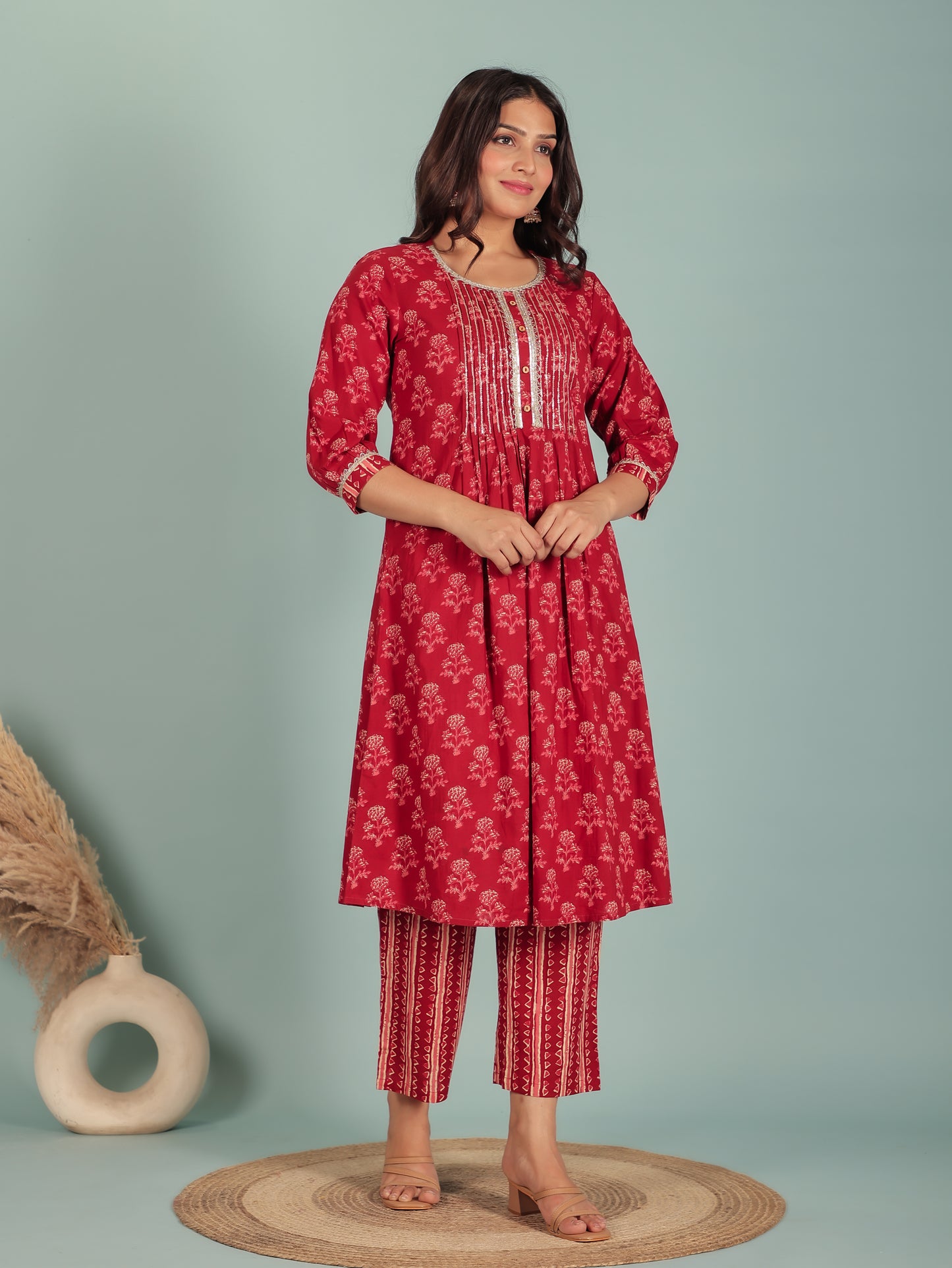 Soft Cotton Ajrakh Kurta