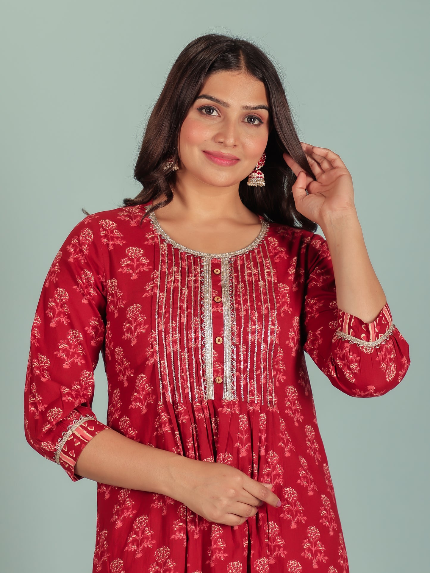 Soft Cotton Ajrakh Kurta