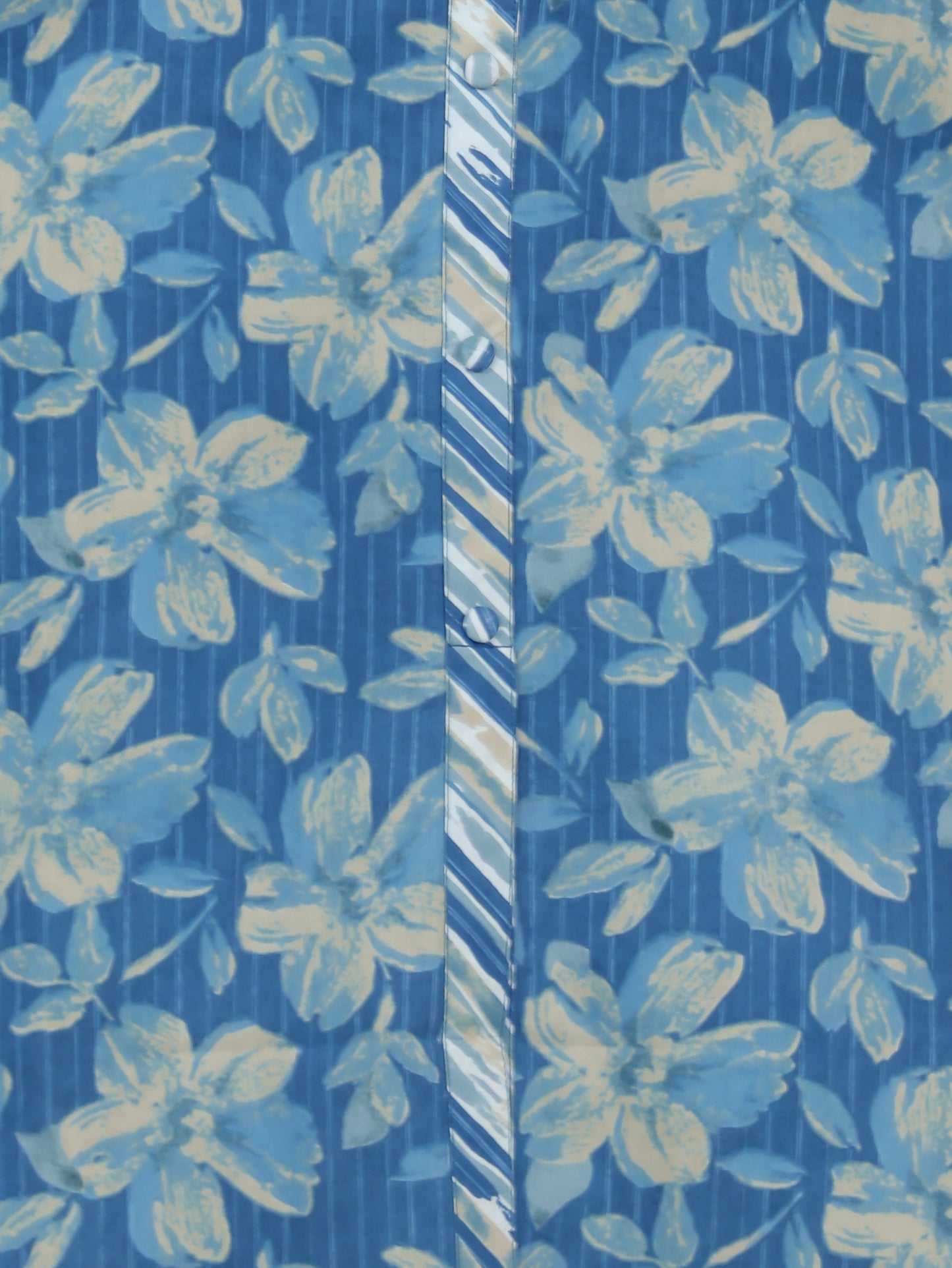 Soft Cotton Floral Straight Blue Kurta