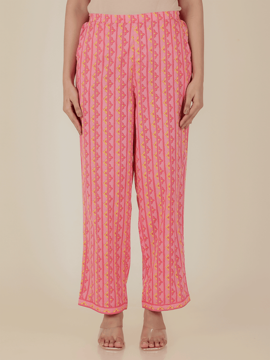 Soft Cotton Striped Pant