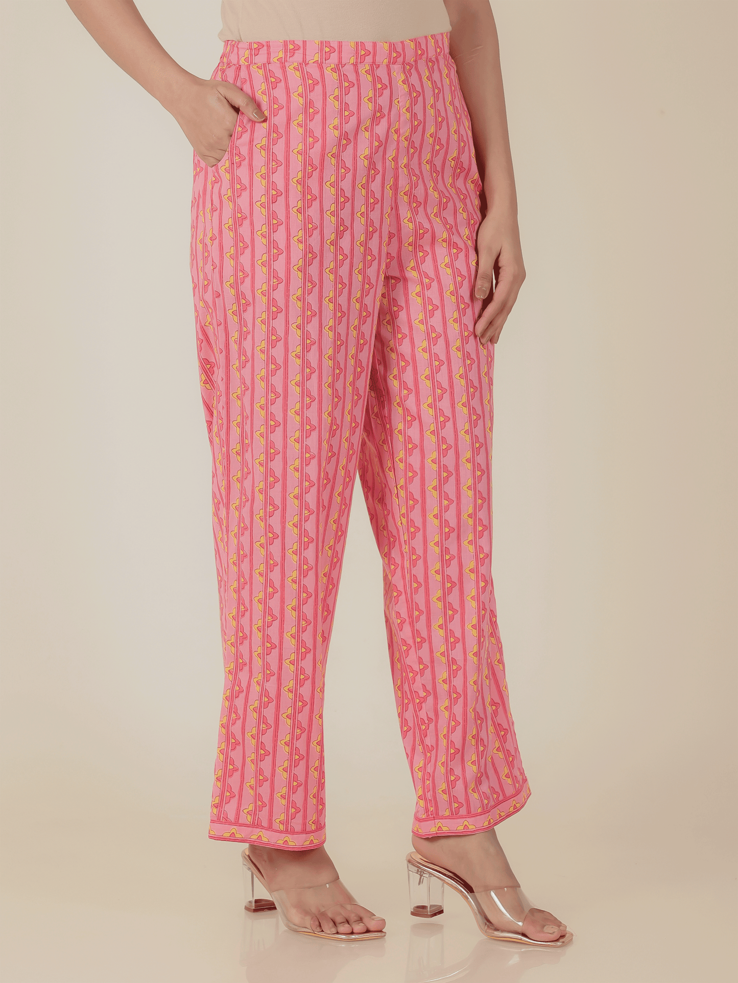 Soft Cotton Striped Pant