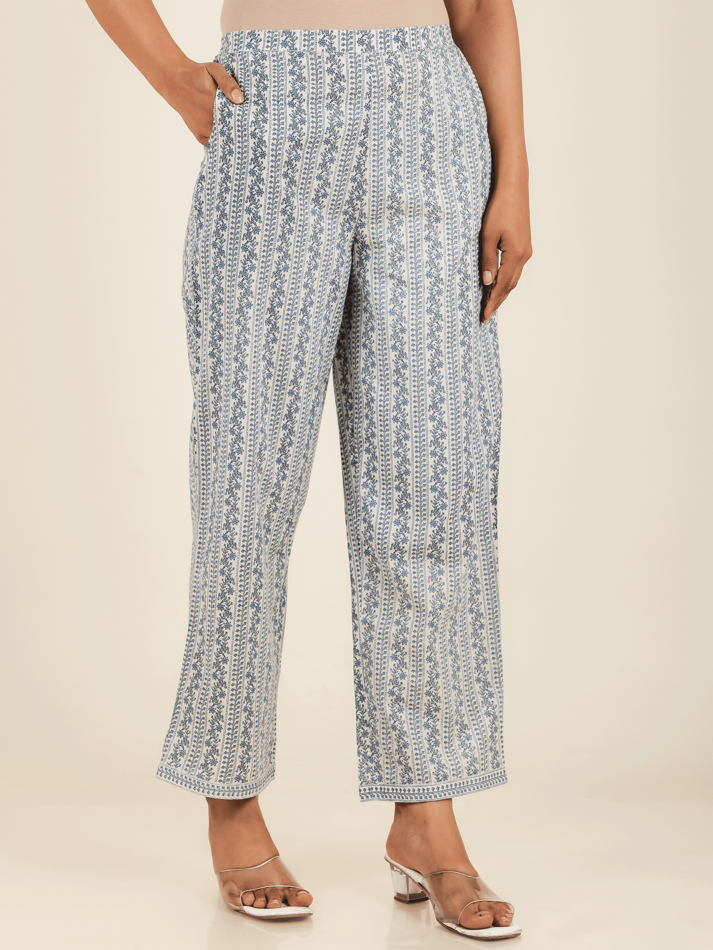 Soft Cotton Striped Pant