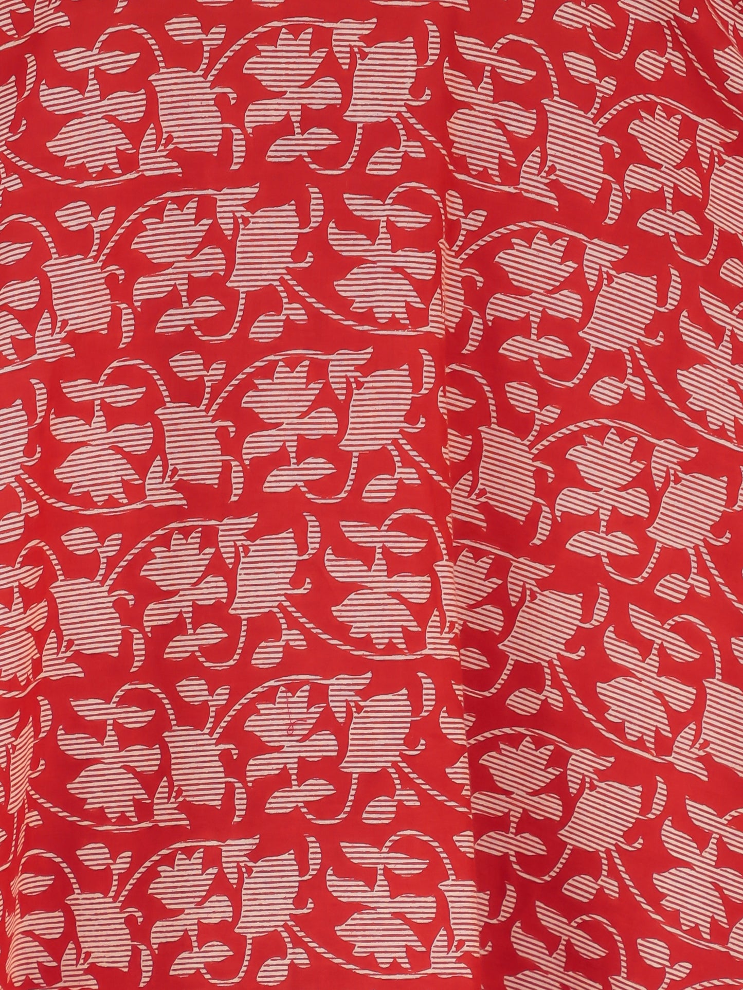 Soft Cotton Floral Flared Rust Kurta