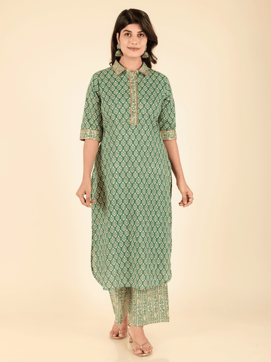 Soft Cotton Block Kurta