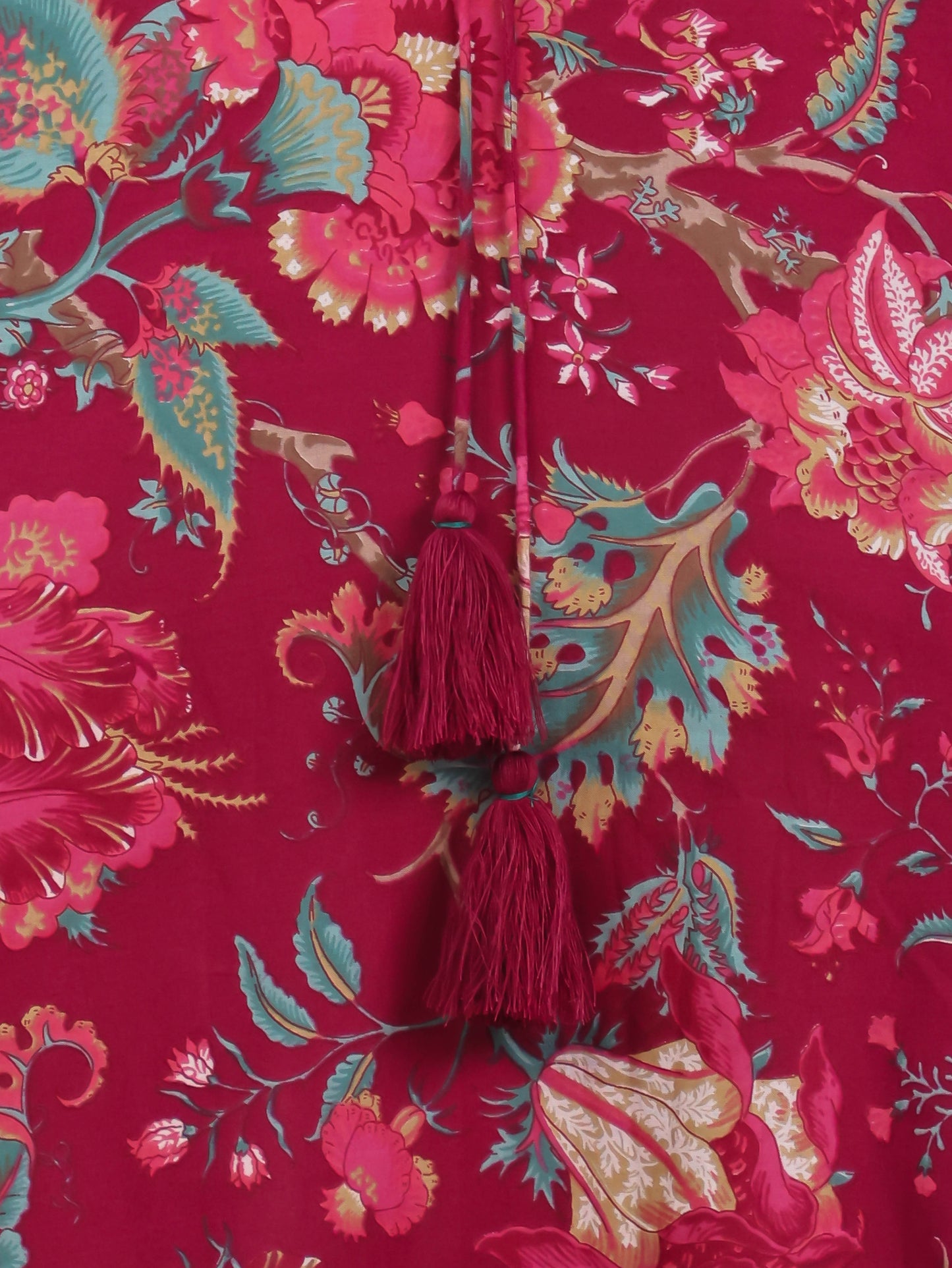 Soft Cotton Floral Anarkali Maroon Dress