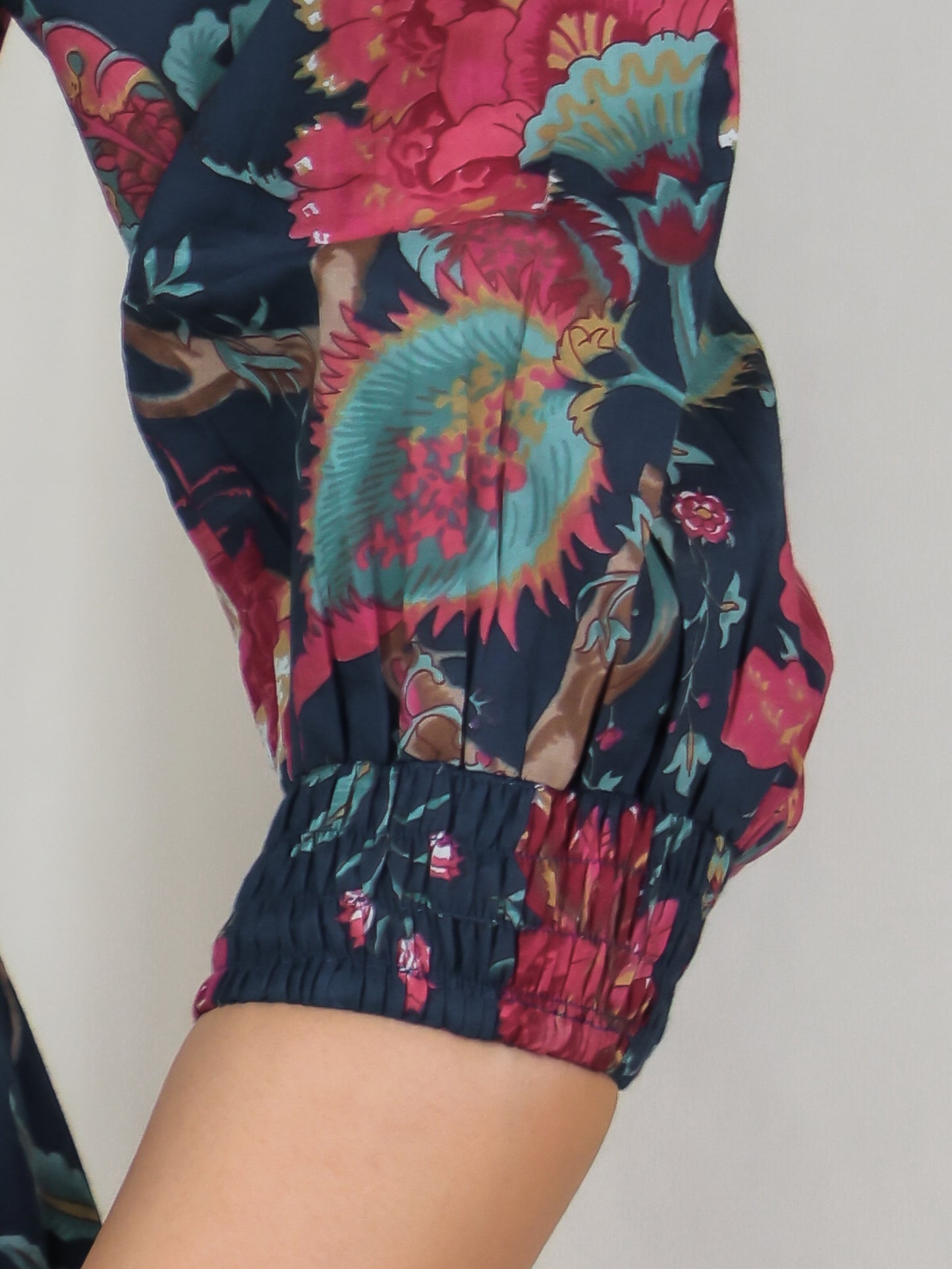 Soft Cotton Floral Flared Multicolor Dress