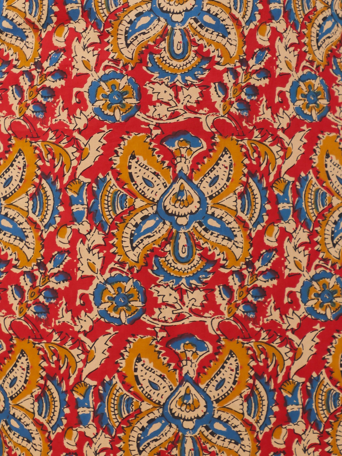 Soft Cotton Floral Red Kurta