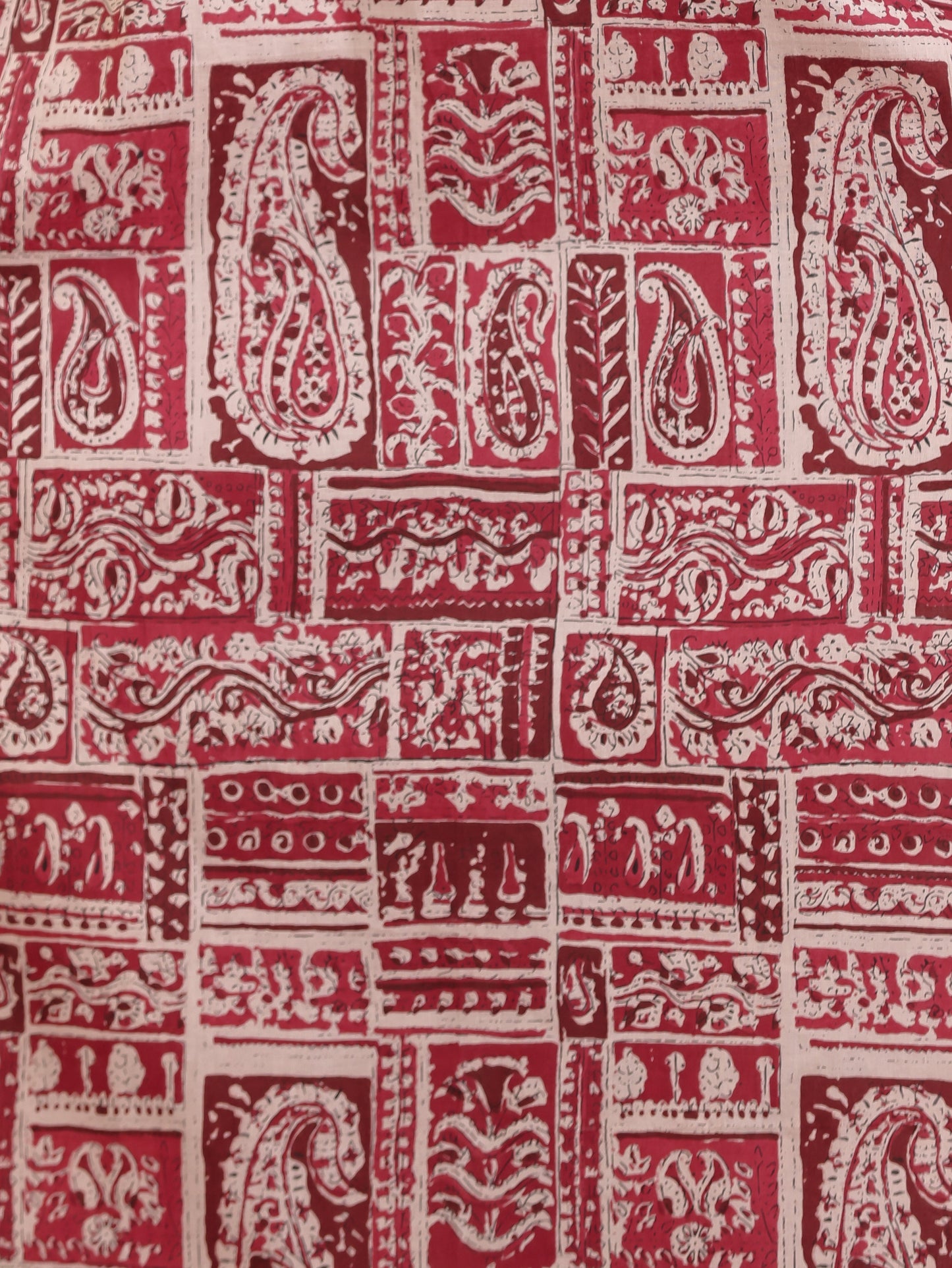 Soft Cotton Paisley Straight Beige Kurta