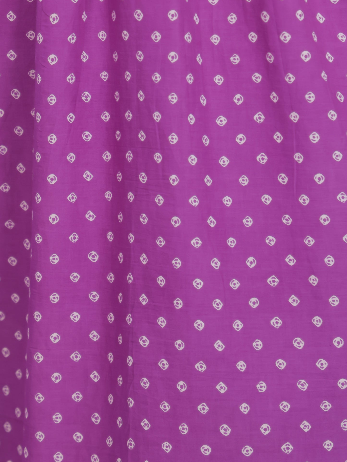 Soft Cotton Bandhani Angrakha Purple Kurta