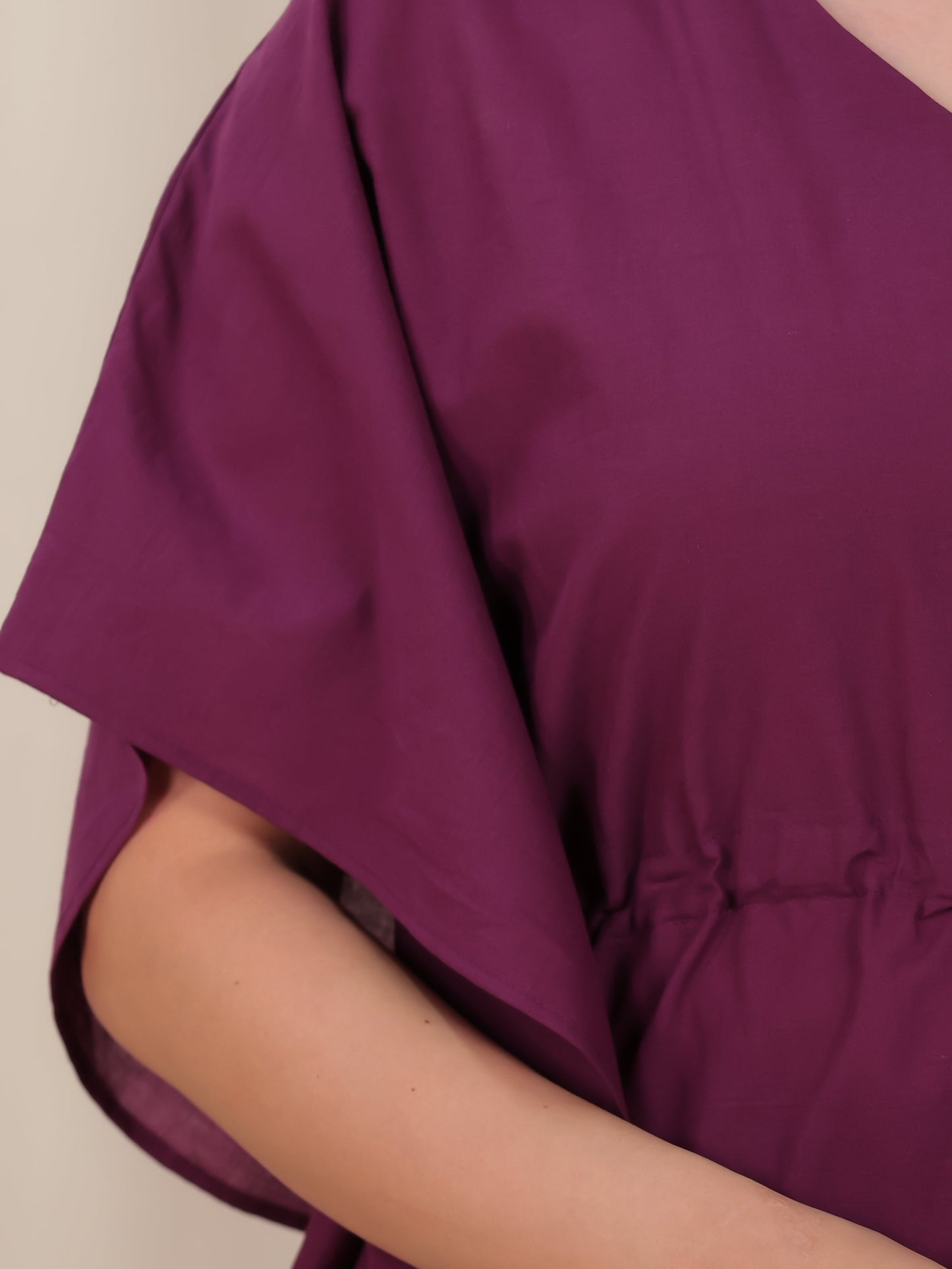 Soft Cotton Placement Print Straight Wine Kurta