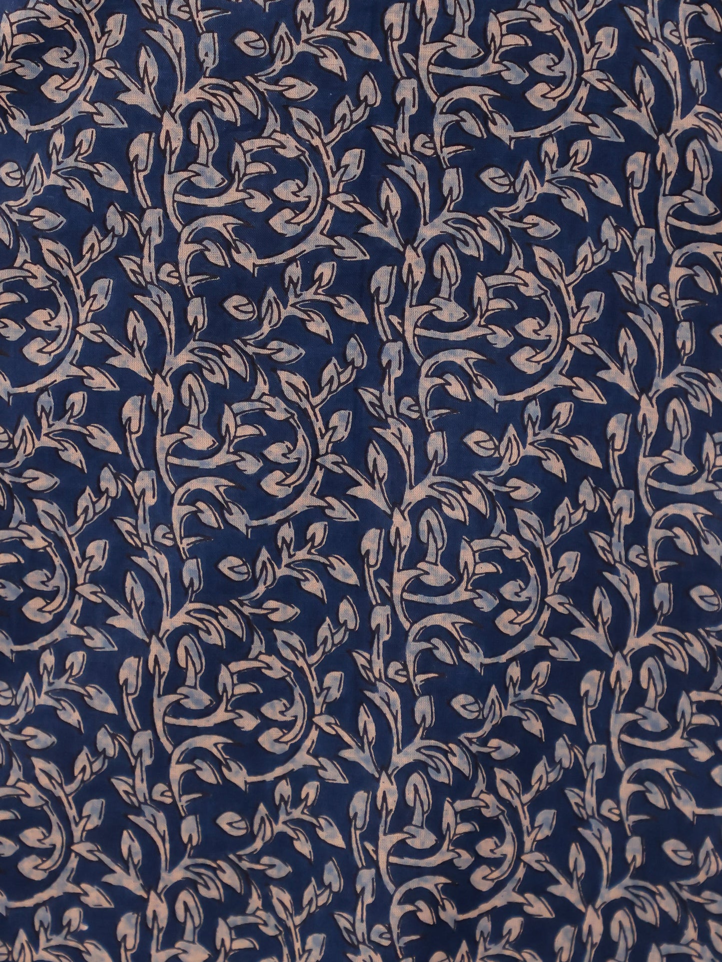 Soft Cotton Floral Straight Blue Kurta