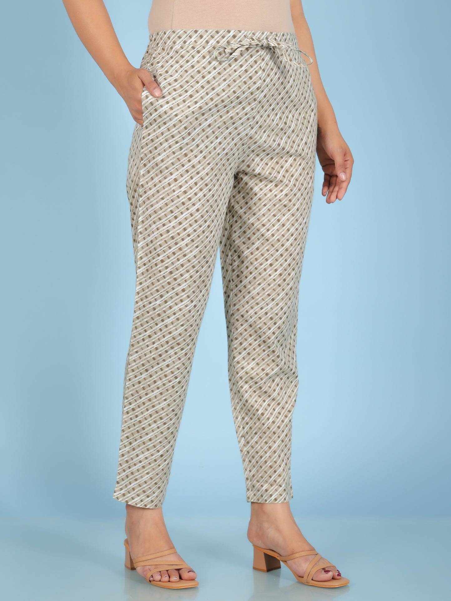 Soft Cotton Striped Pant